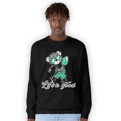 Green Glow 3s Sweatshirt Match BER Like Golf - NastyJamz