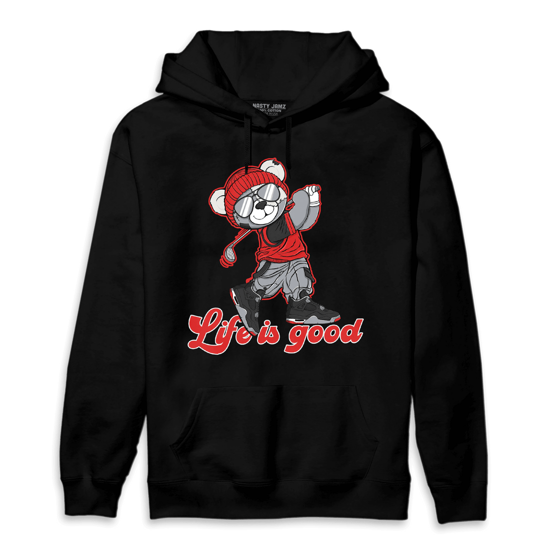 Bred Reimagined 4s Hoodie Match BER Like Golf - NastyJamz