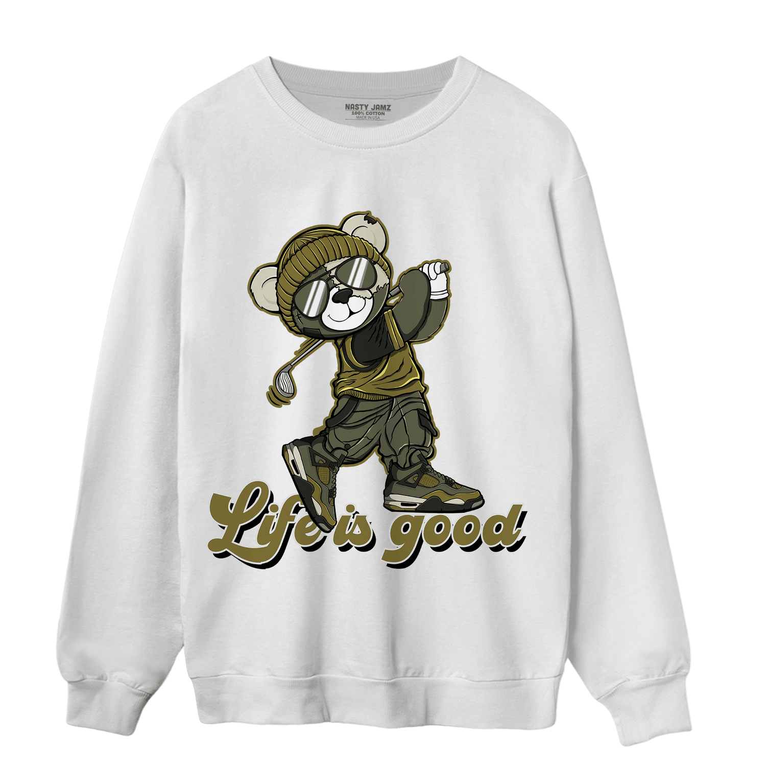 SE Craft Medium Olive 4s Sweatshirt Match BER Like Golf - NastyJamz