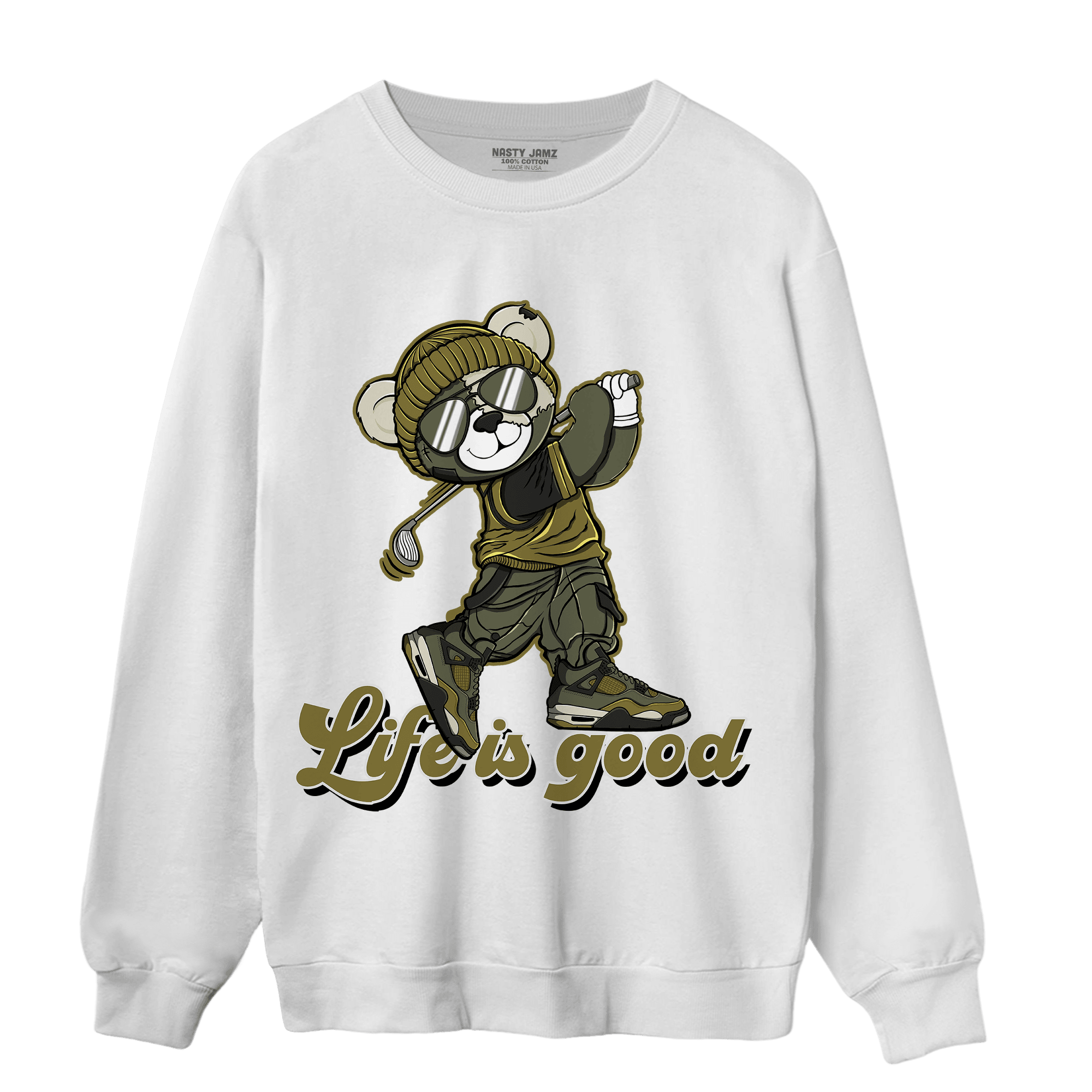 SE Craft Medium Olive 4s Sweatshirt Match BER Like Golf - NastyJamz