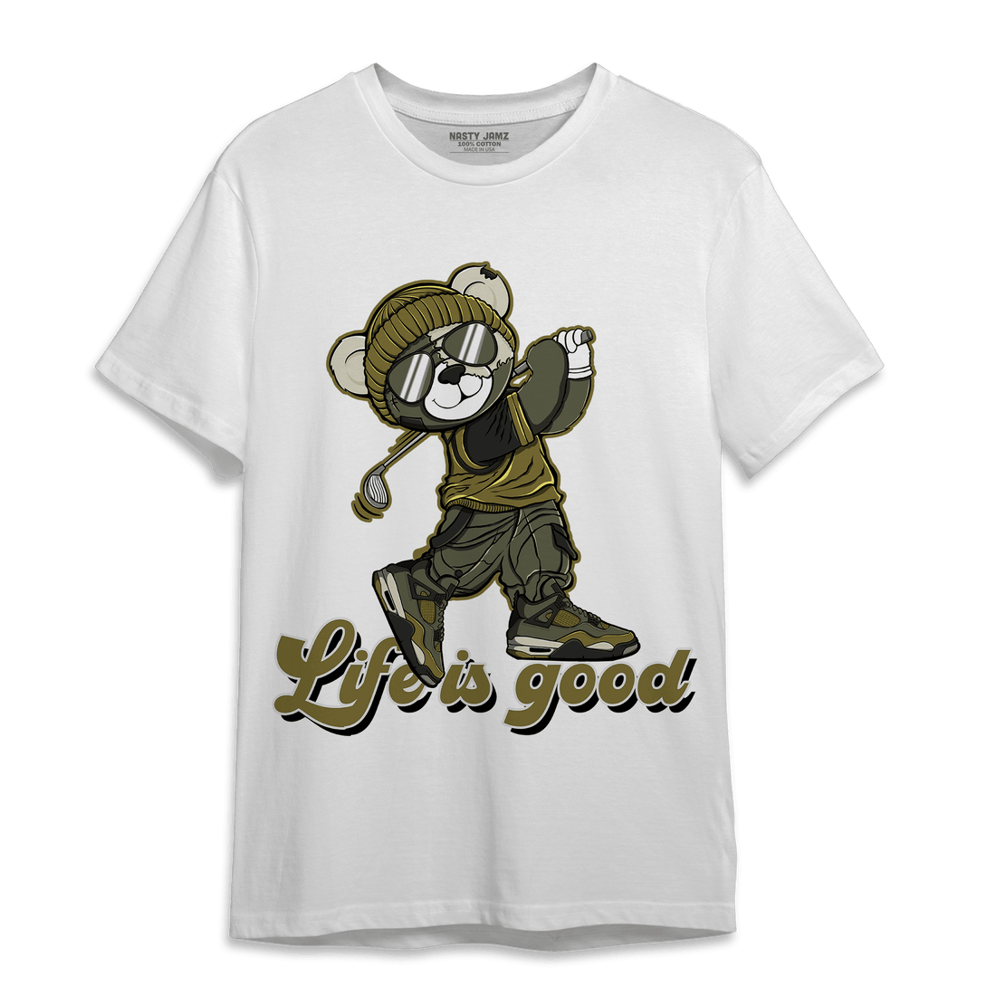 SE Craft Medium Olive 4s T Shirt Match BER Like Golf - NastyJamz