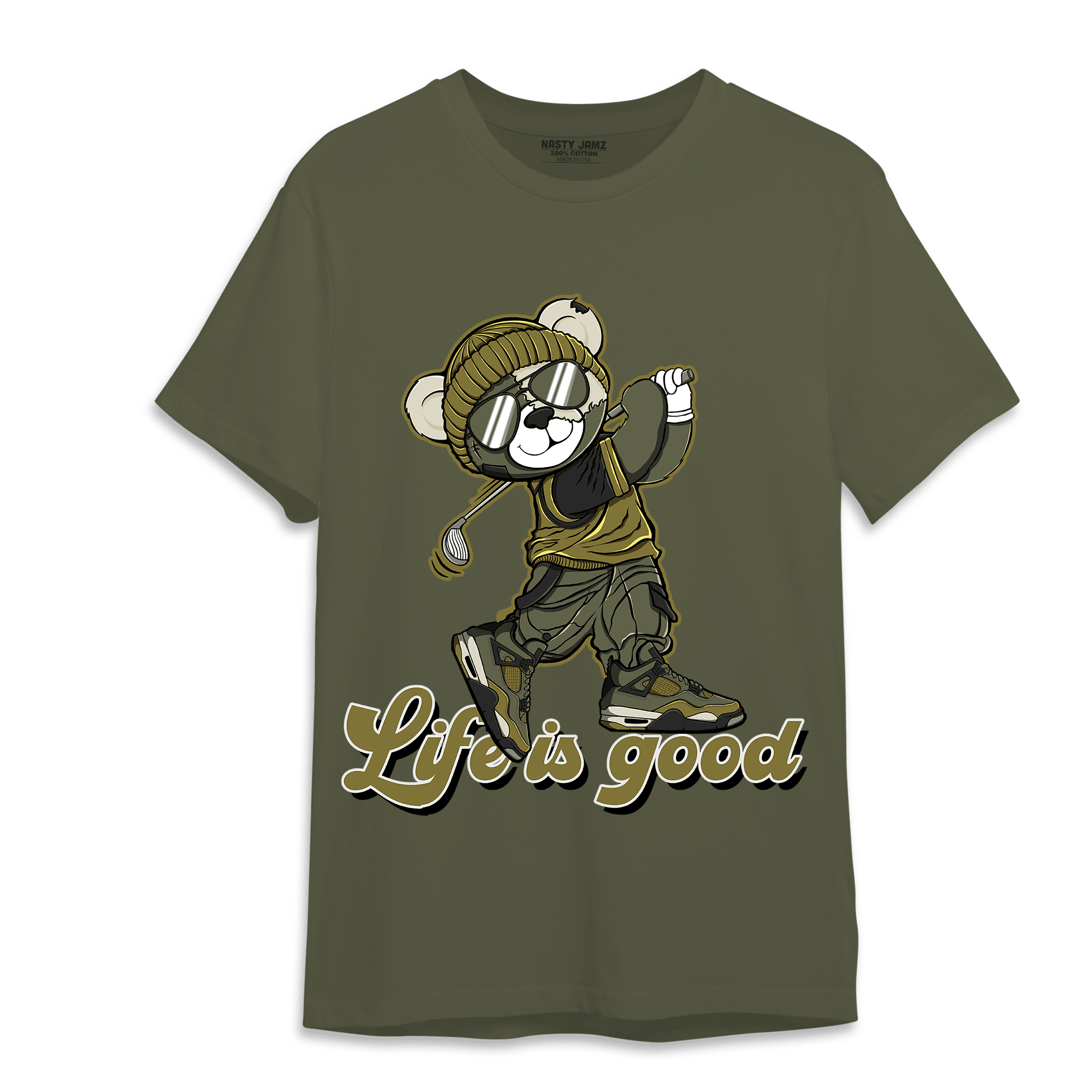 SE Craft Medium Olive 4s T Shirt Match BER Like Golf - NastyJamz