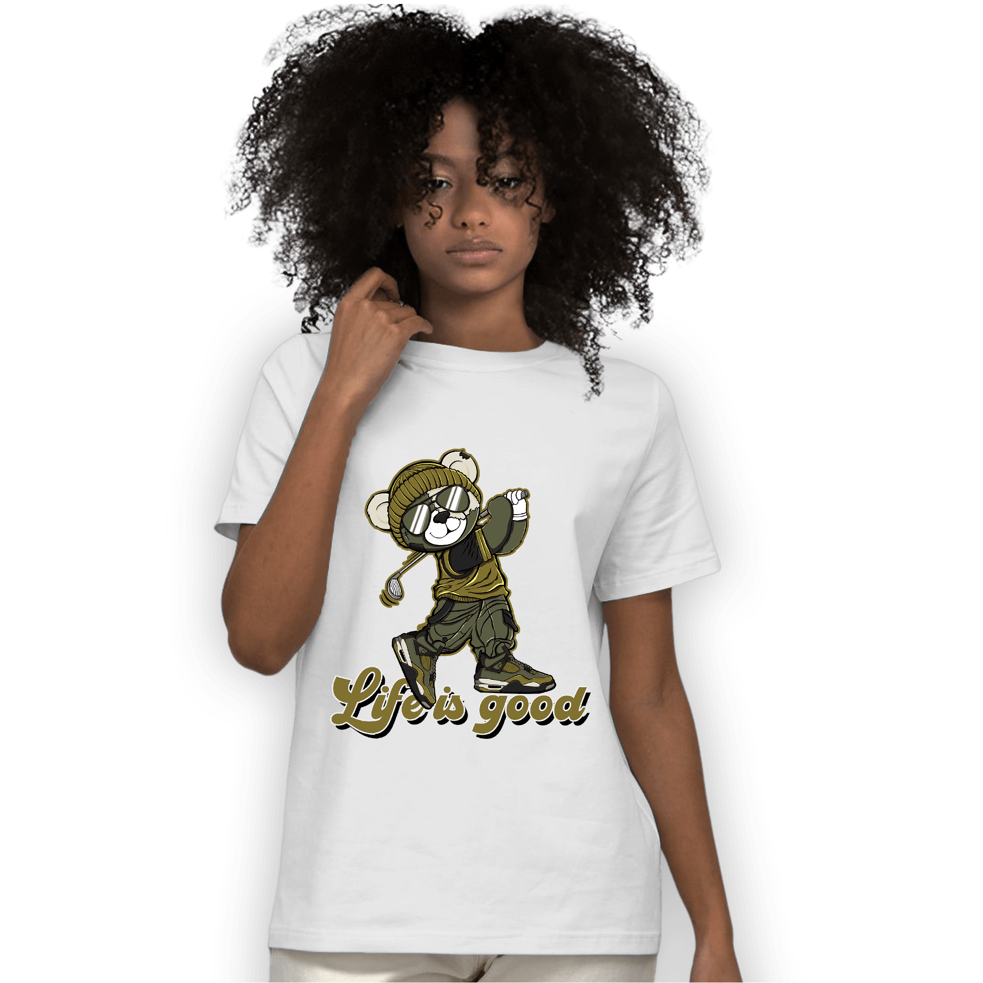 SE Craft Medium Olive 4s T Shirt Match BER Like Golf - NastyJamz