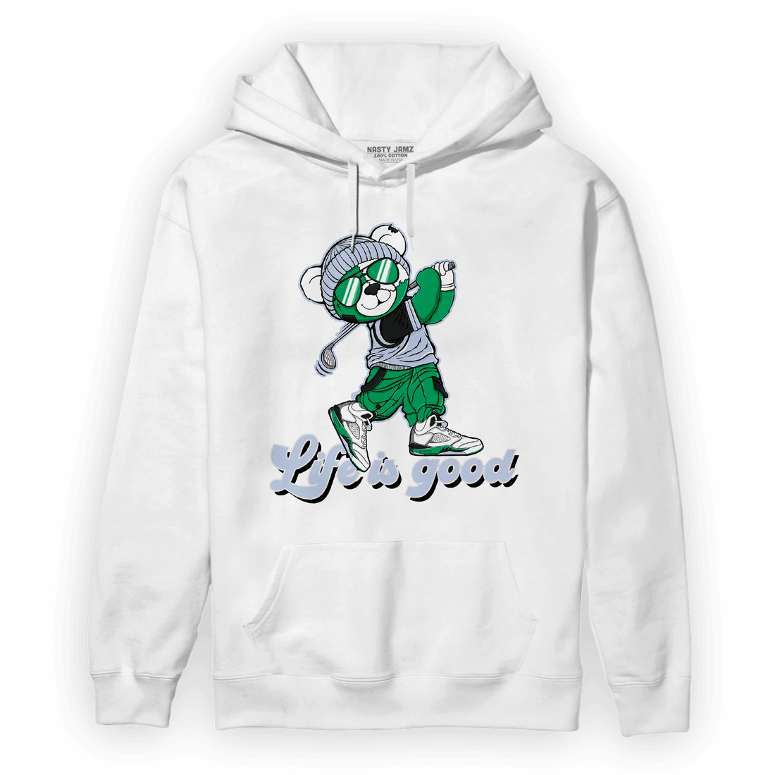 Lucky Green 5s Hoodie Match BER Like Golf - NastyJamz