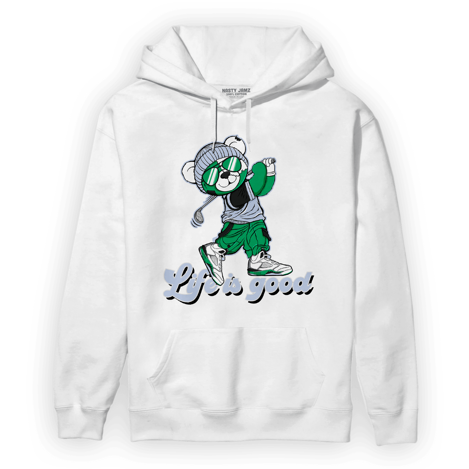 Lucky Green 5s Hoodie Match BER Like Golf - NastyJamz