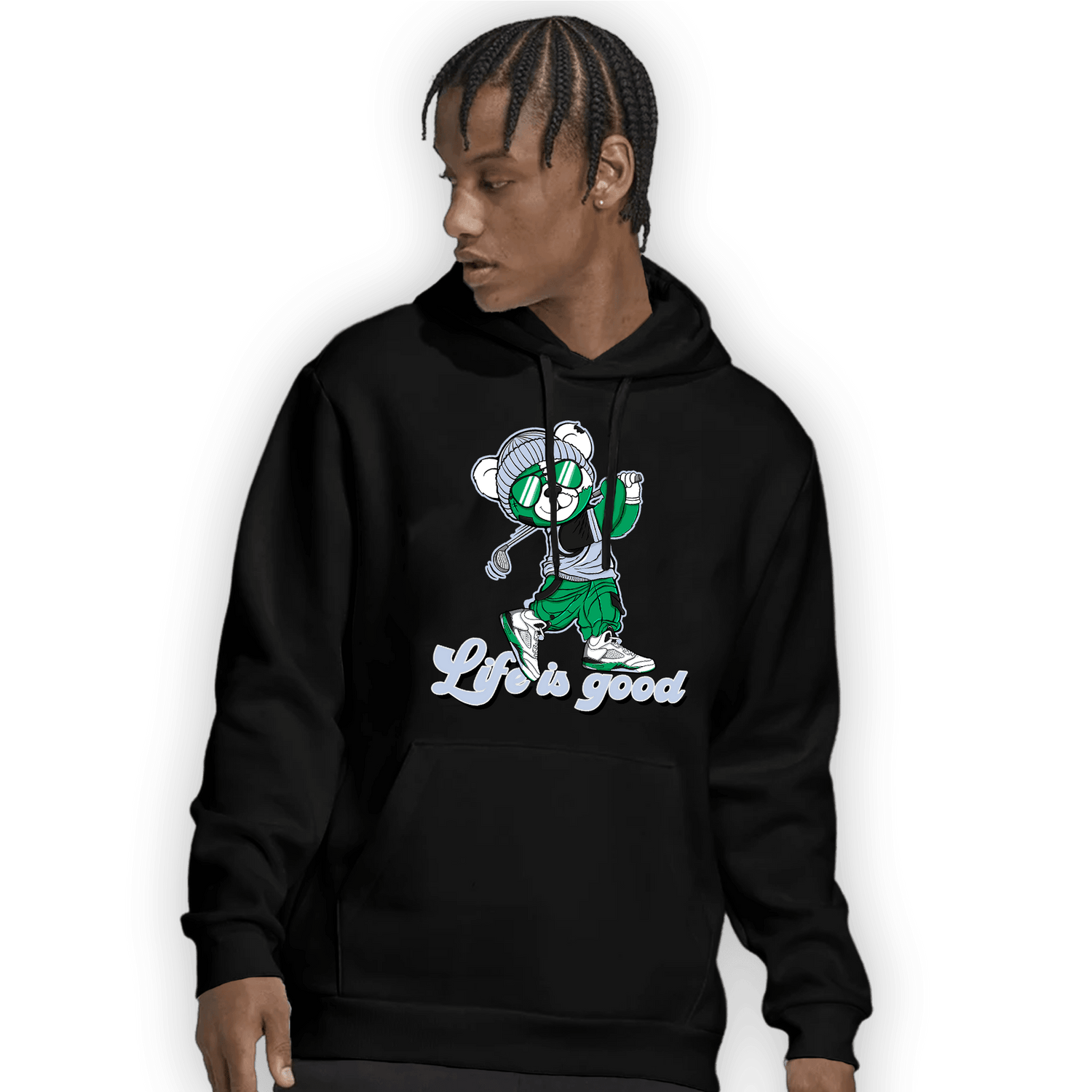 Lucky Green 5s Hoodie Match BER Like Golf - NastyJamz