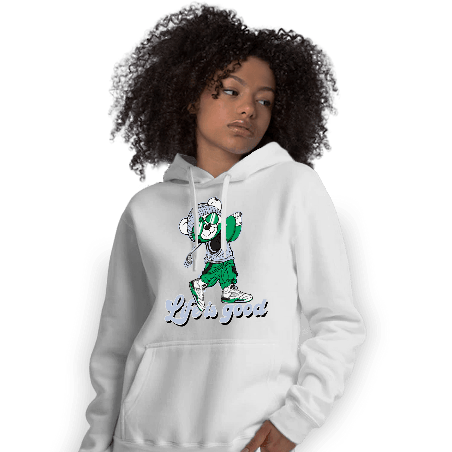 Lucky Green 5s Hoodie Match BER Like Golf - NastyJamz