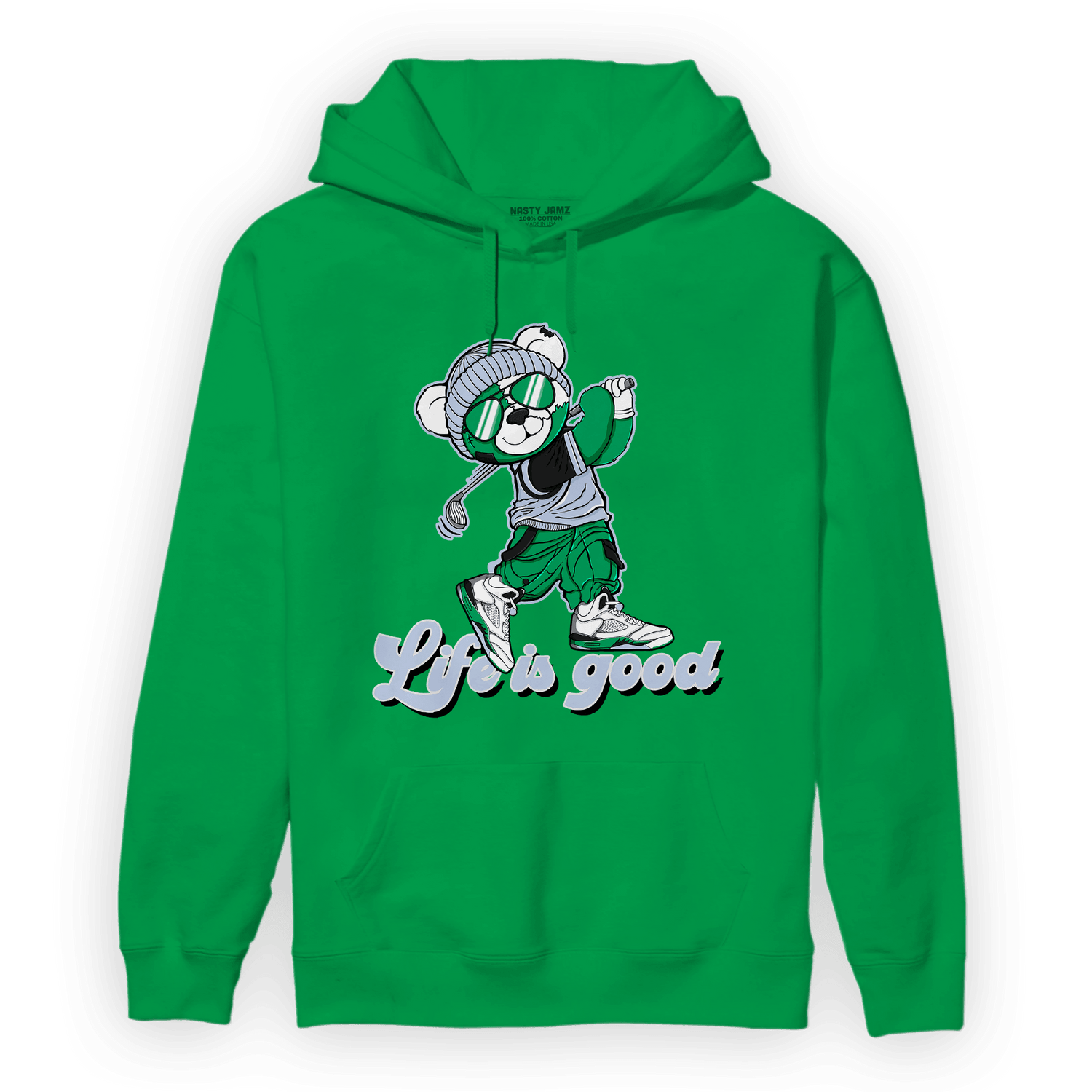Lucky Green 5s Hoodie Match BER Like Golf - NastyJamz