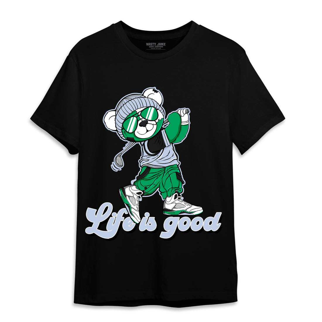 Lucky Green 5s T Shirt Match BER Like Golf - NastyJamz