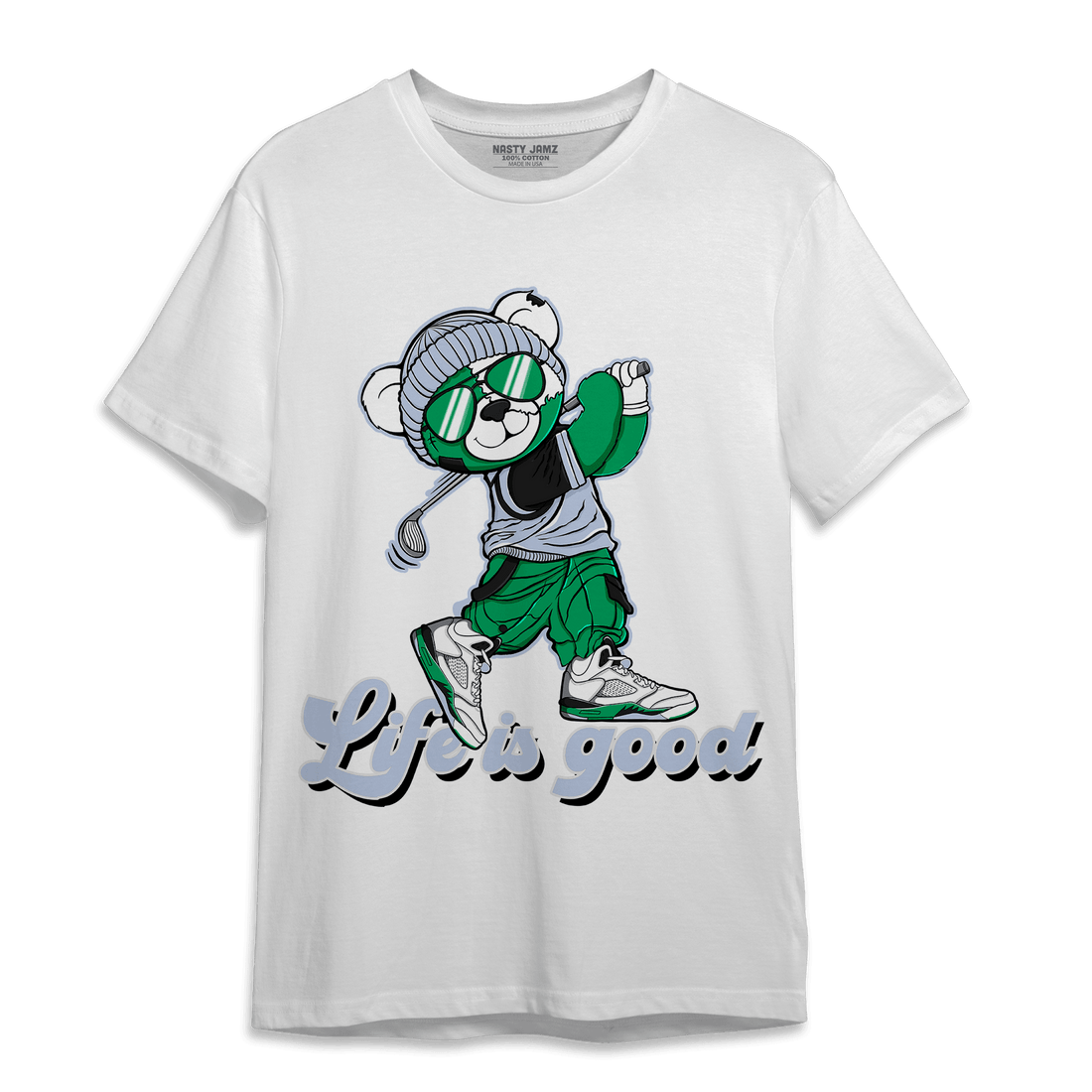 Lucky Green 5s T Shirt Match BER Like Golf - NastyJamz