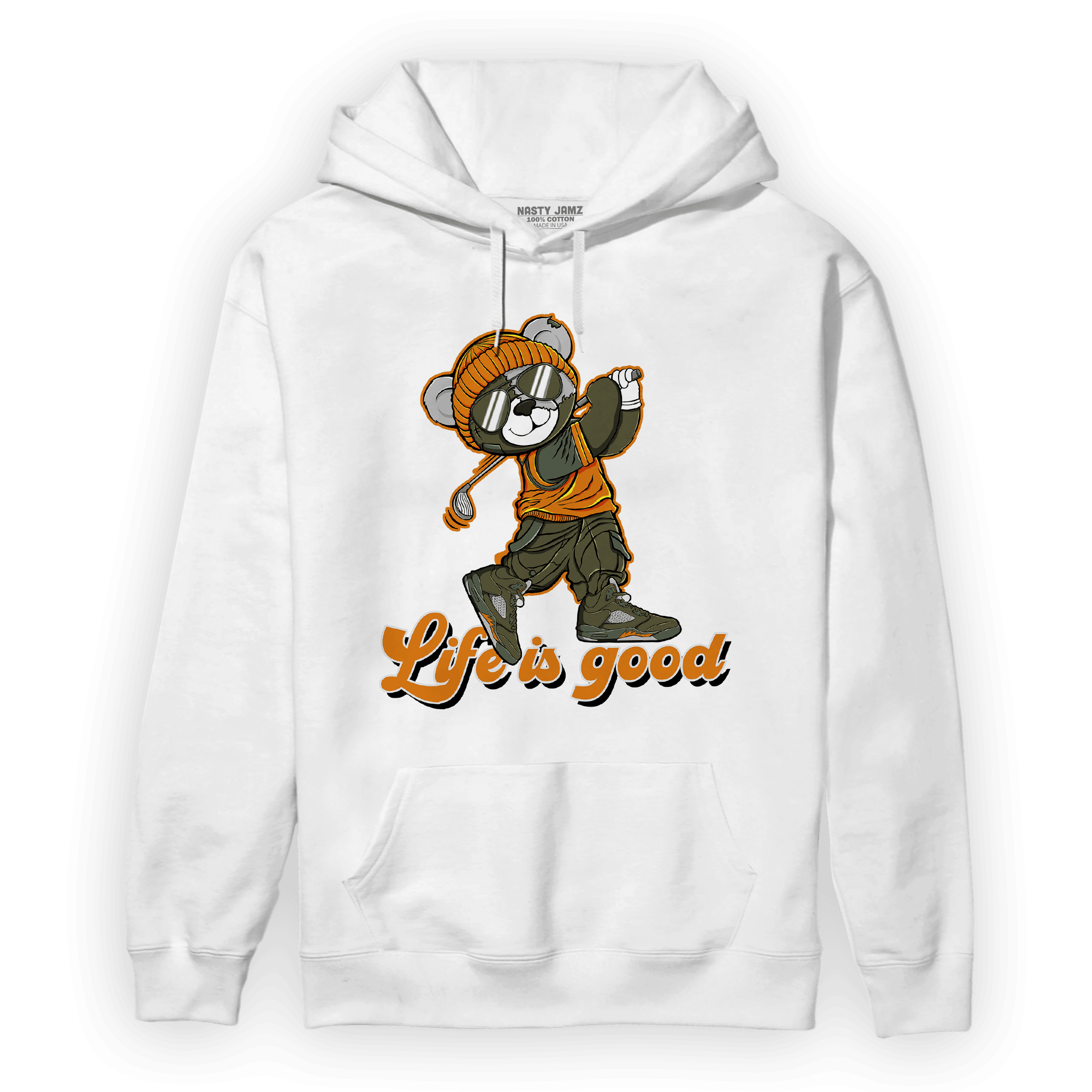 Olive 5s Hoodie Match BER Like Golf - NastyJamz