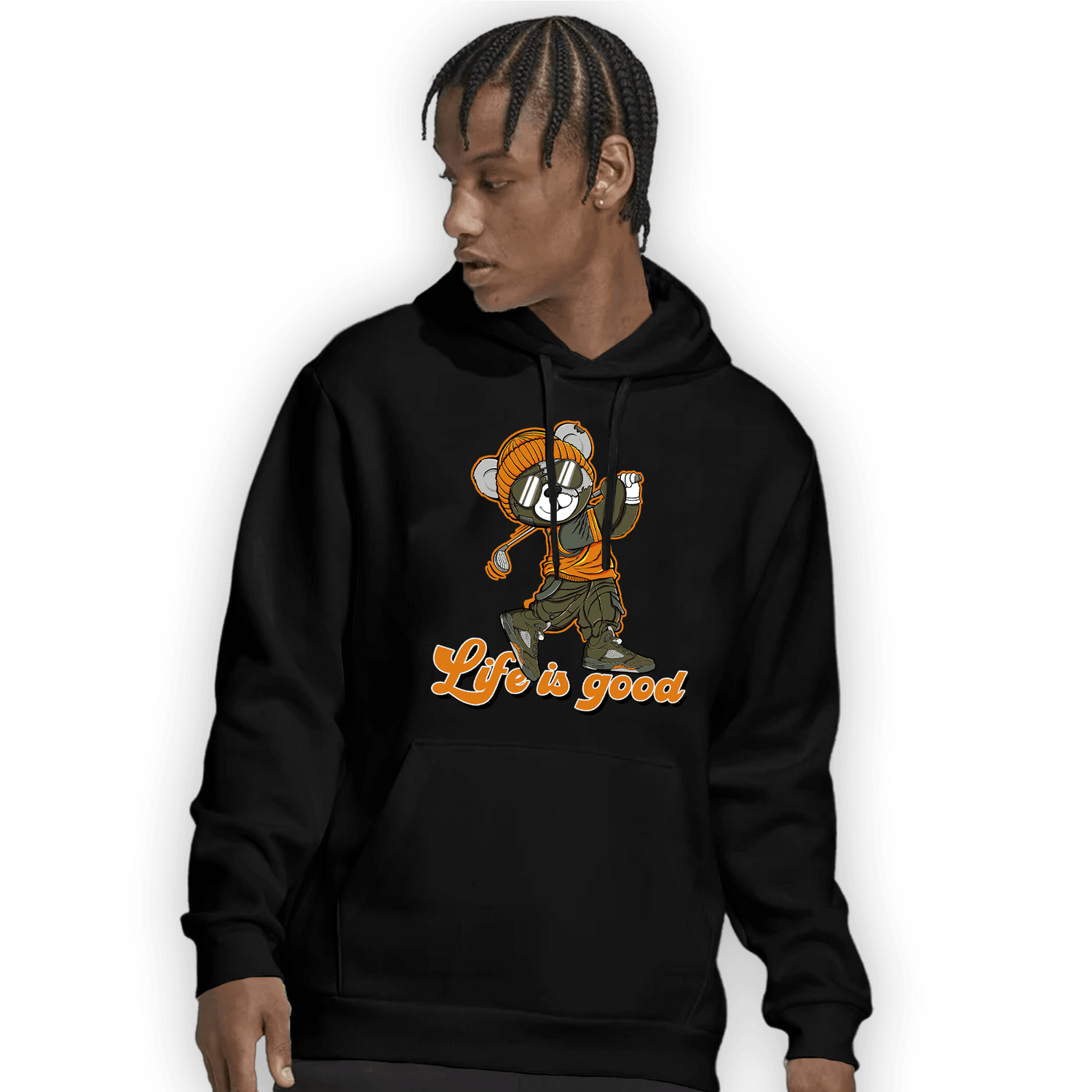 Olive 5s Hoodie Match BER Like Golf - NastyJamz