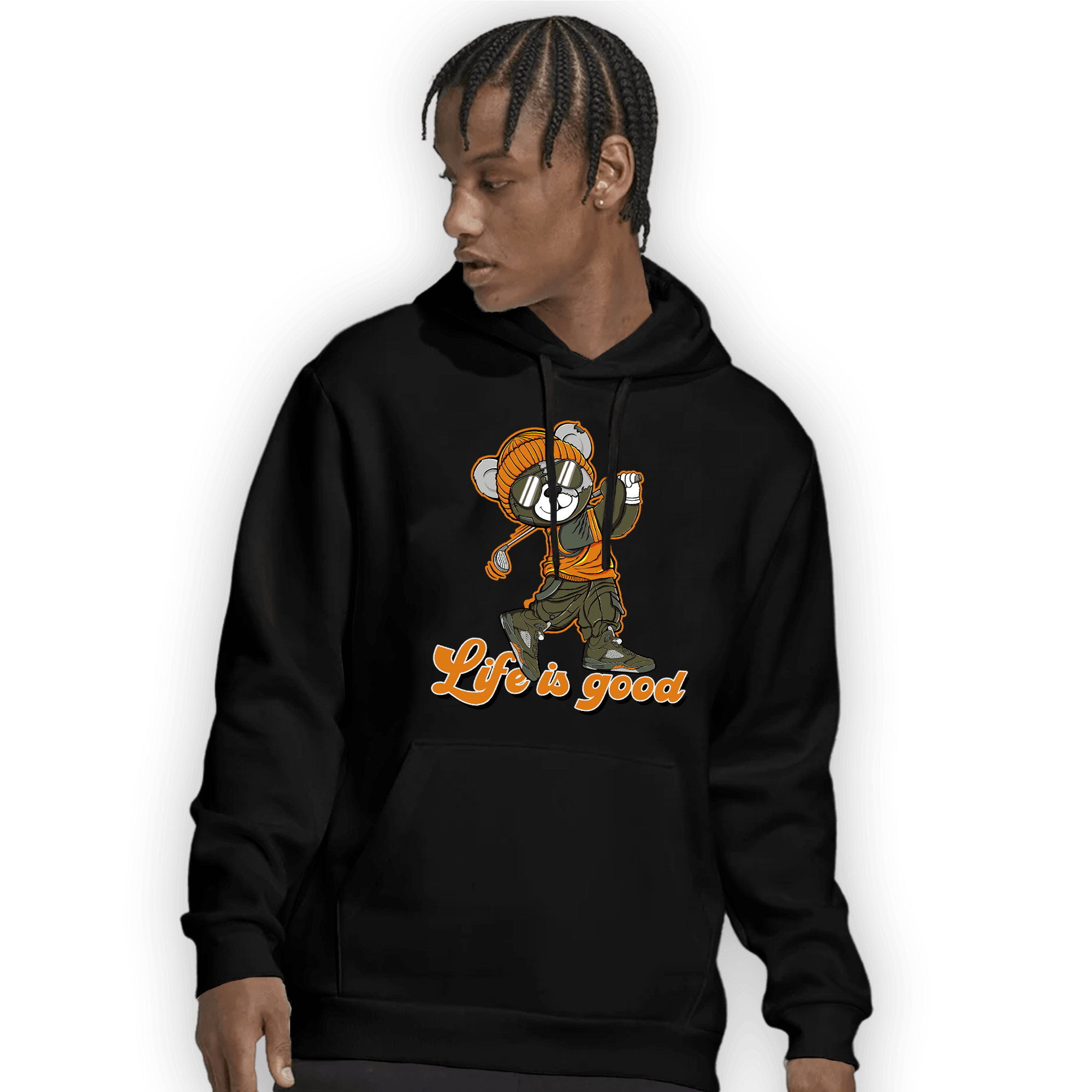 Olive 5s Hoodie Match BER Like Golf - NastyJamz