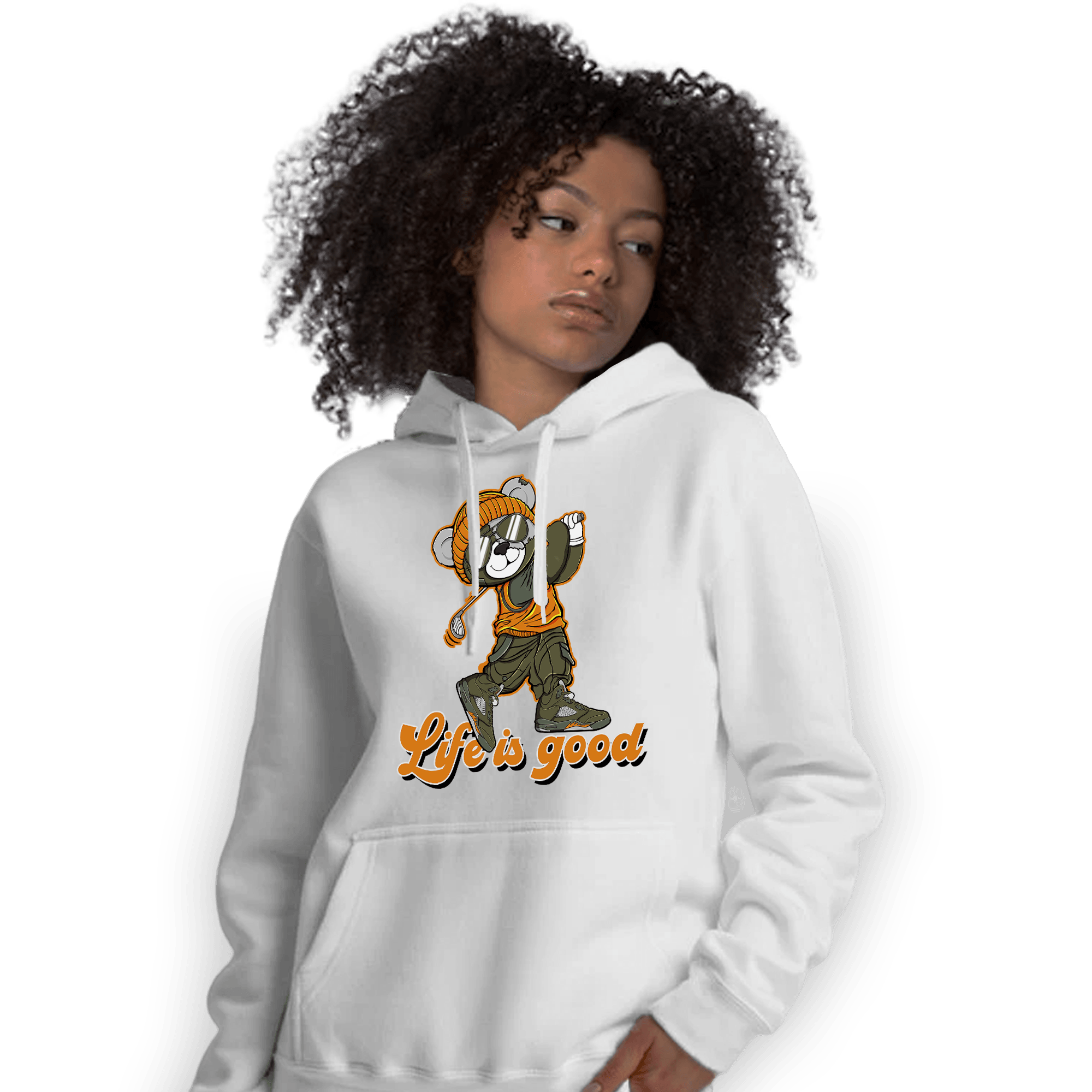 Olive 5s Hoodie Match BER Like Golf - NastyJamz