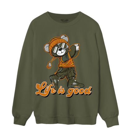 Olive 5s Sweatshirt Match BER Like Golf - NastyJamz