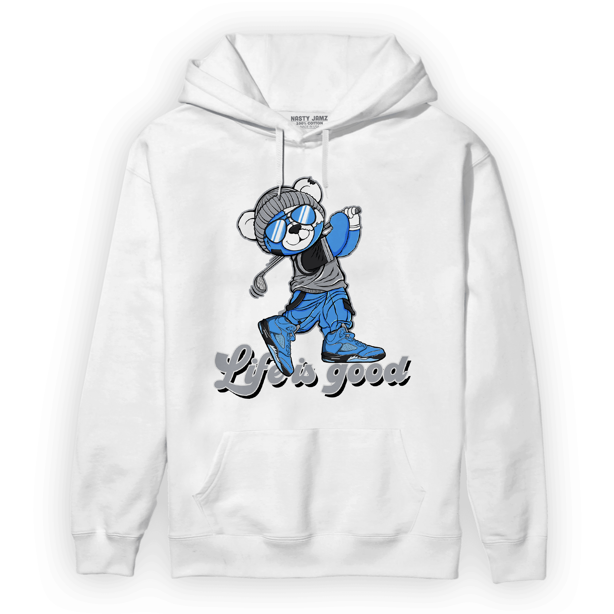 University Blue 5s Hoodie Match BER Like Golf - NastyJamz