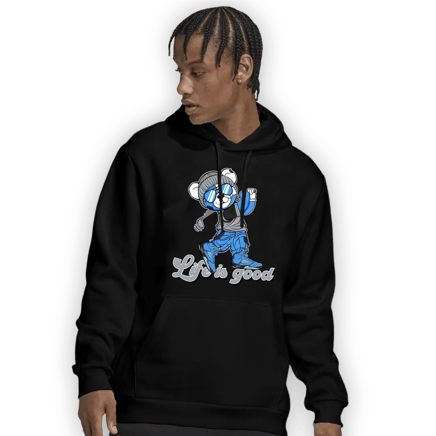 University Blue 5s Hoodie Match BER Like Golf - NastyJamz
