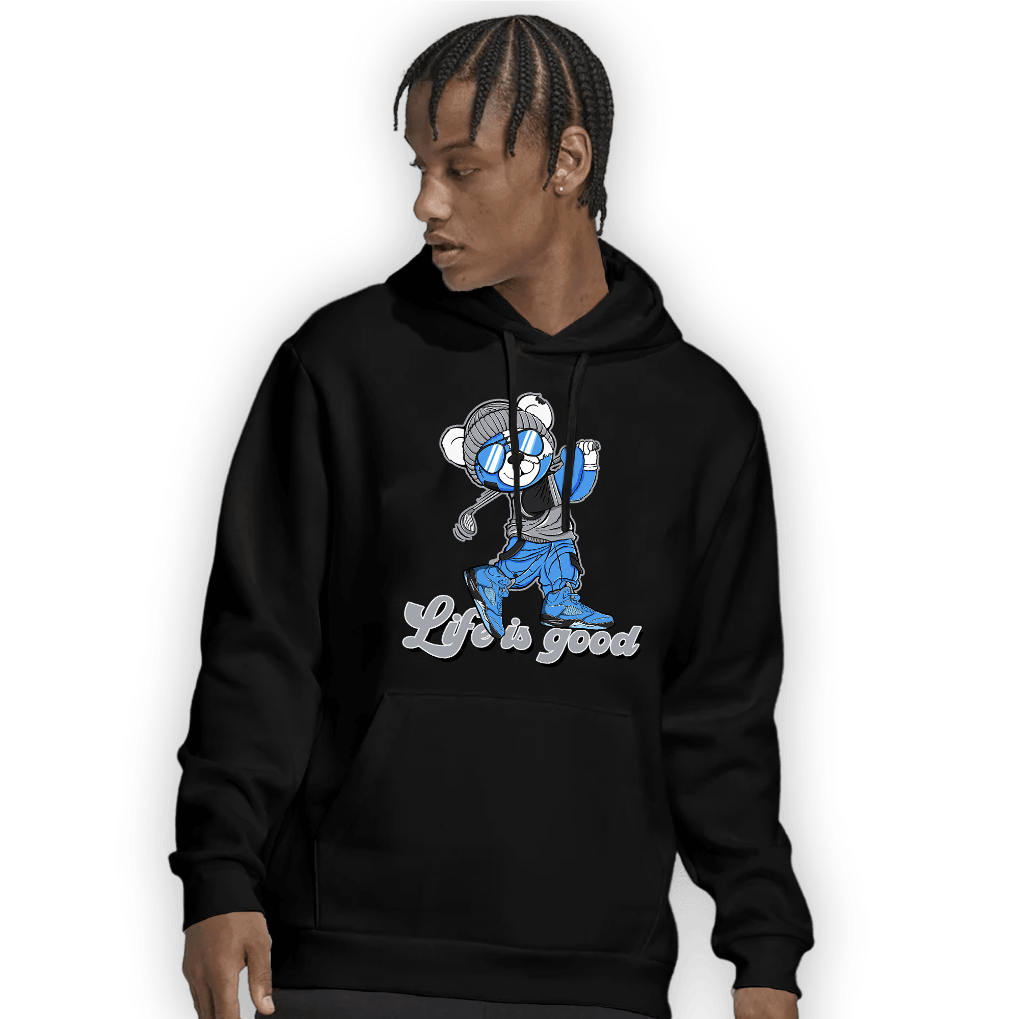 University Blue 5s Hoodie Match BER Like Golf - NastyJamz