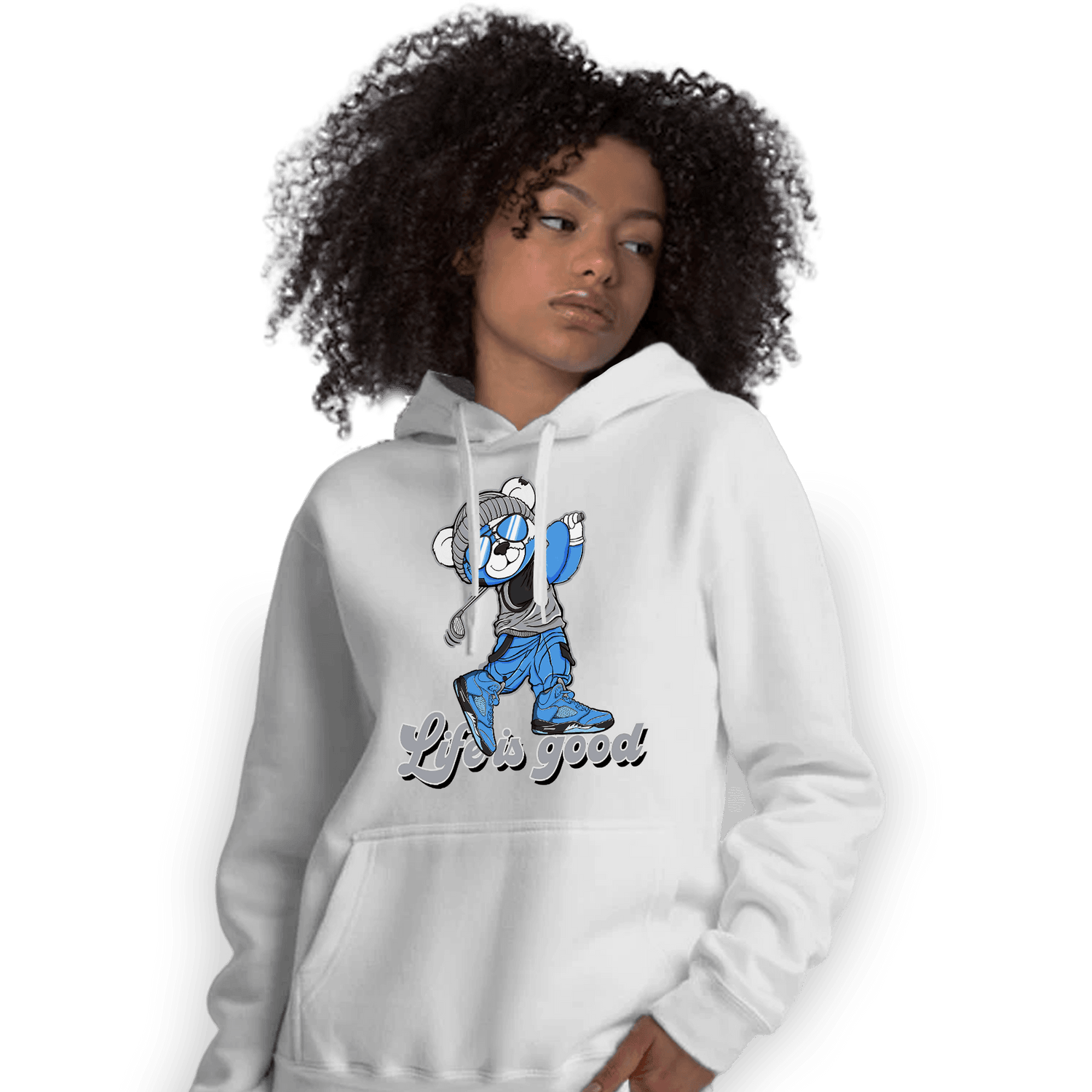 University Blue 5s Hoodie Match BER Like Golf - NastyJamz