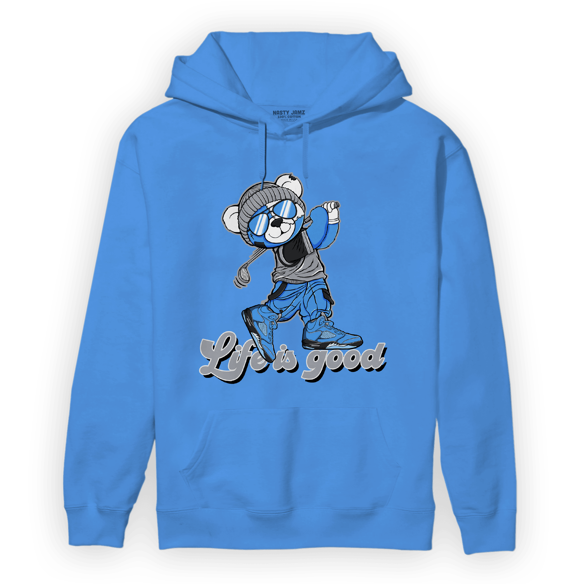 University Blue 5s Hoodie Match BER Like Golf - NastyJamz