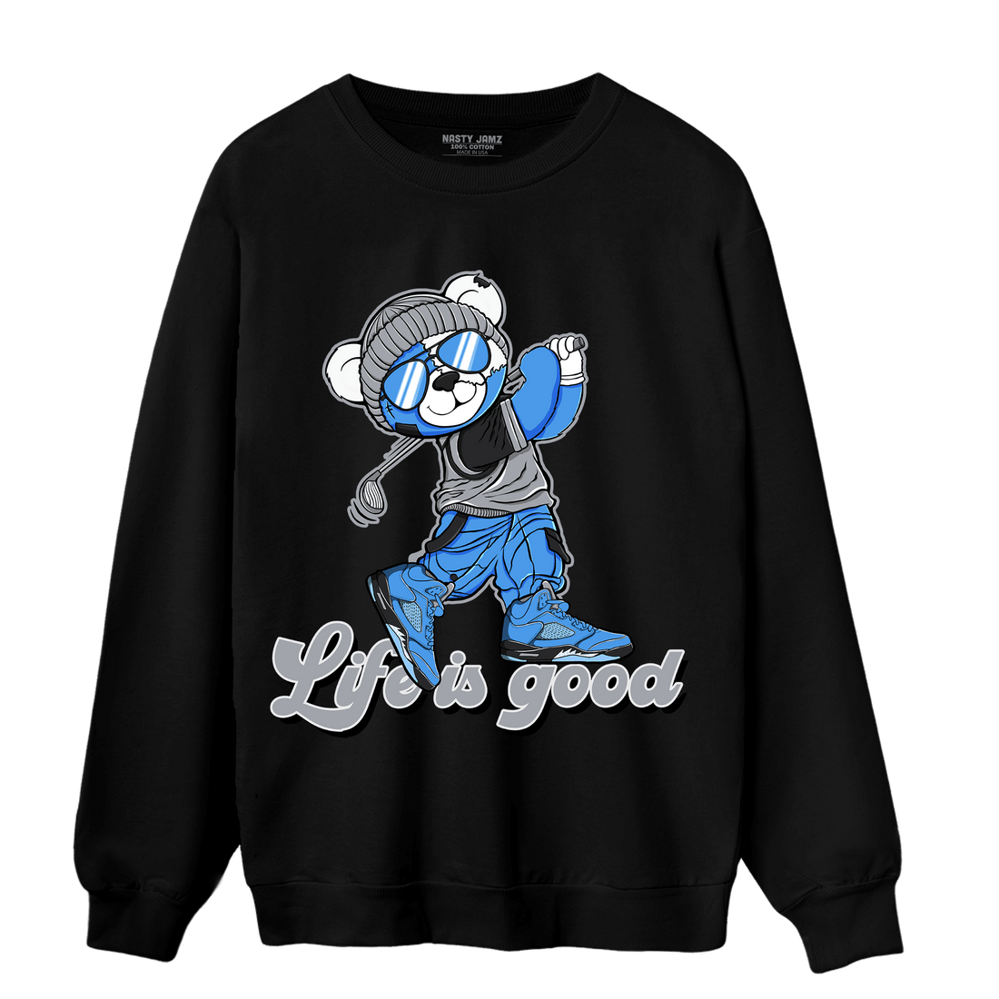 University Blue 5s Sweatshirt Match BER Like Golf - NastyJamz