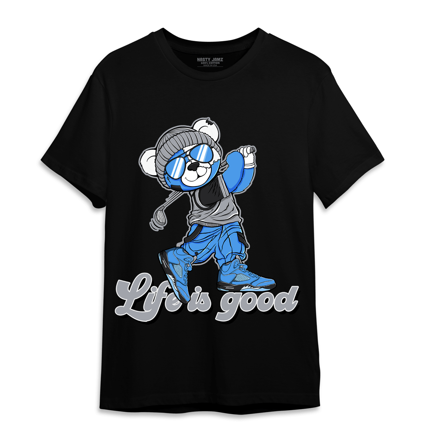 University Blue 5s T Shirt Match BER Like Golf - NastyJamz