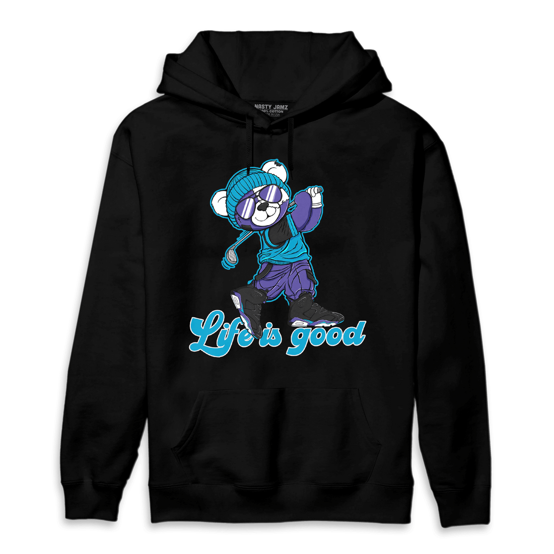 Aqua 6s Hoodie Match BER Like Golf - NastyJamz