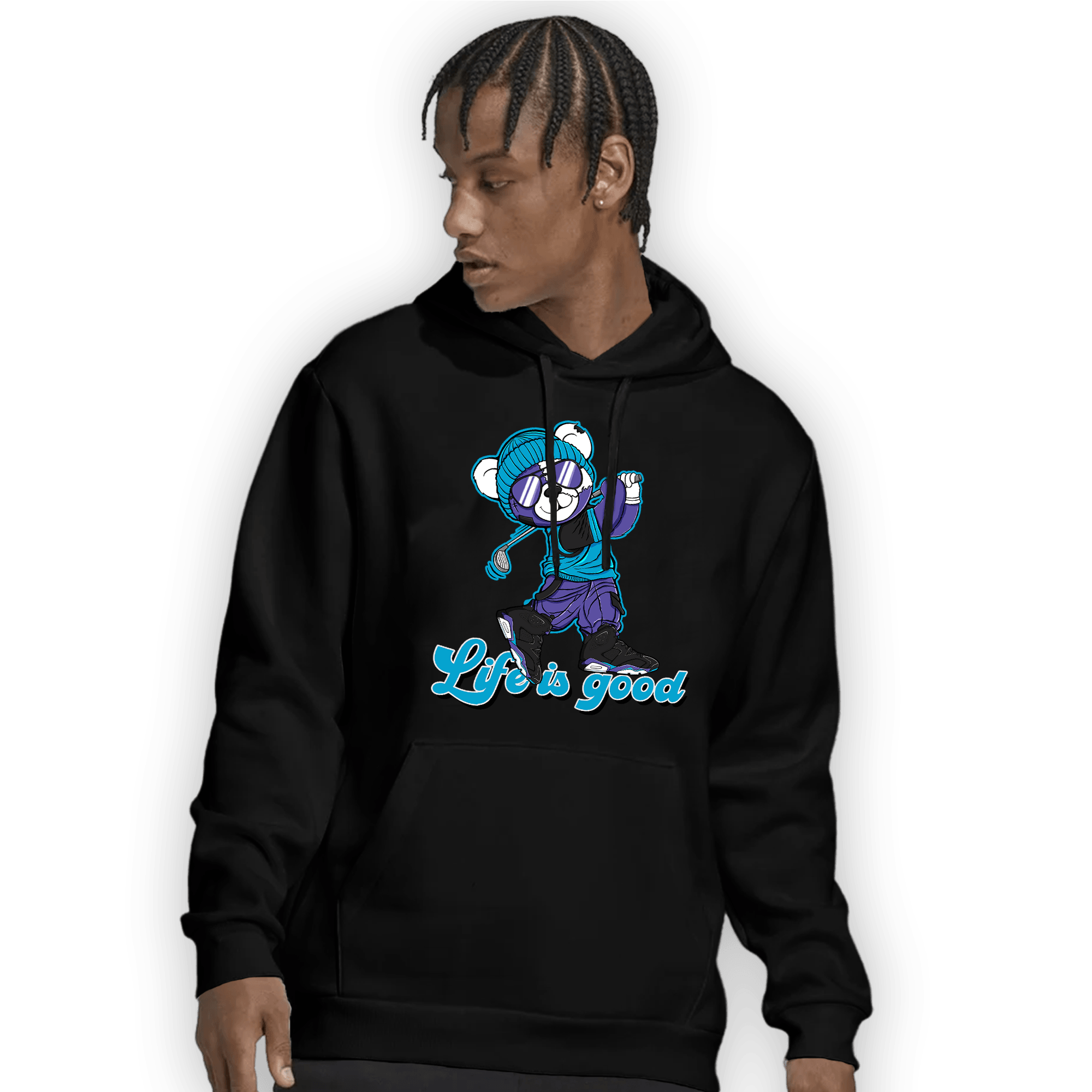 Aqua 6s Hoodie Match BER Like Golf - NastyJamz