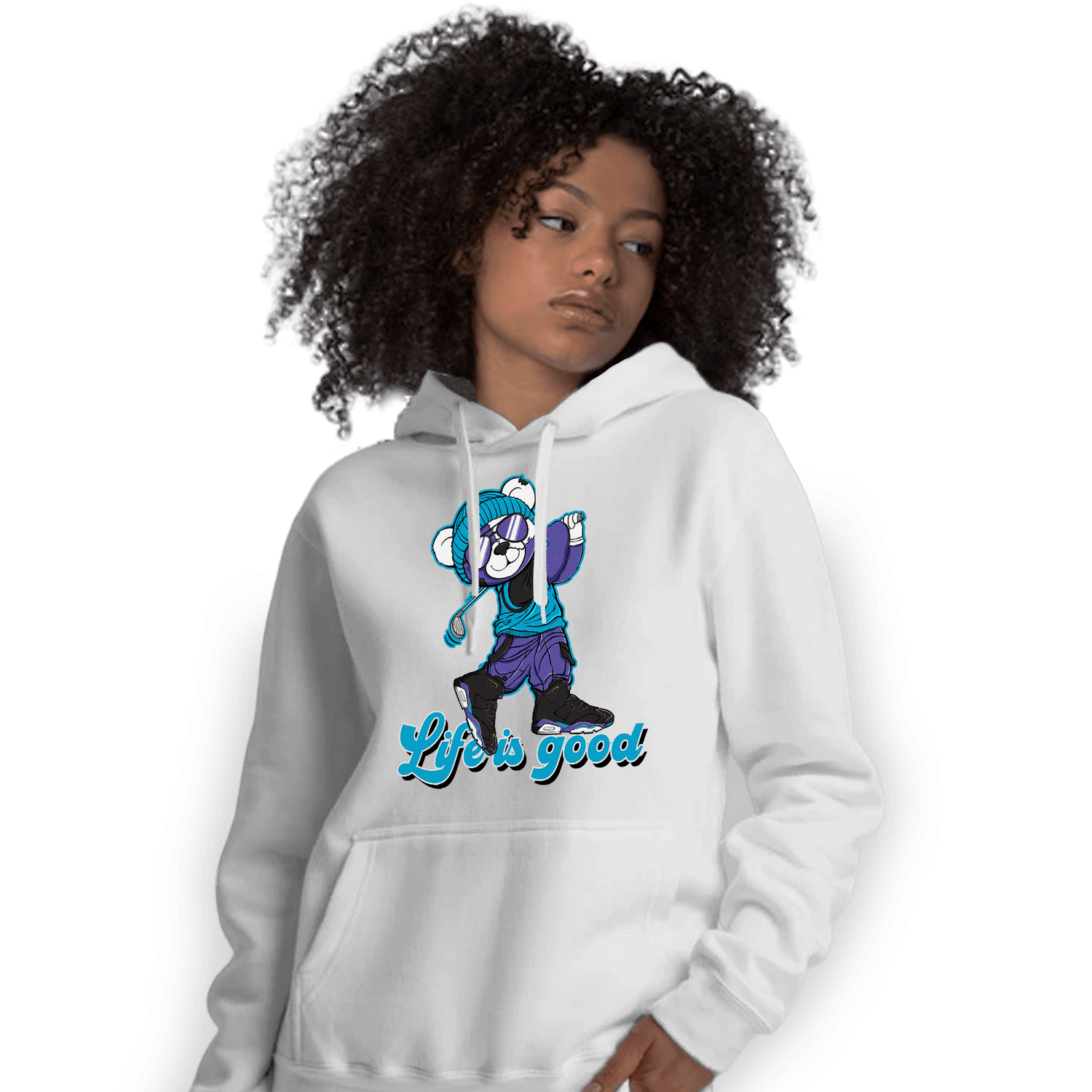 Aqua 6s Hoodie Match BER Like Golf - NastyJamz