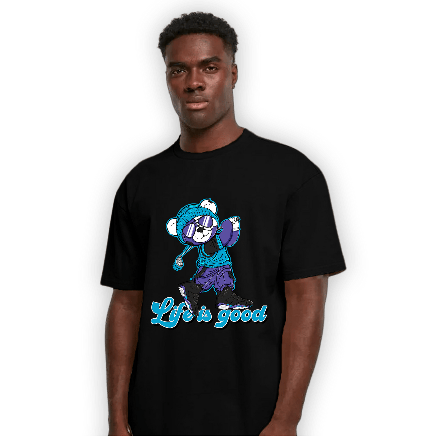 Aqua 6s T Shirt Match BER Like Golf - NastyJamz