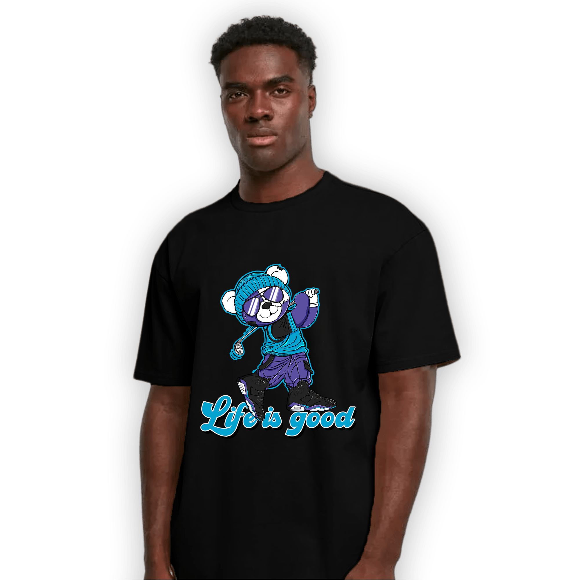 Aqua 6s T Shirt Match BER Like Golf - NastyJamz