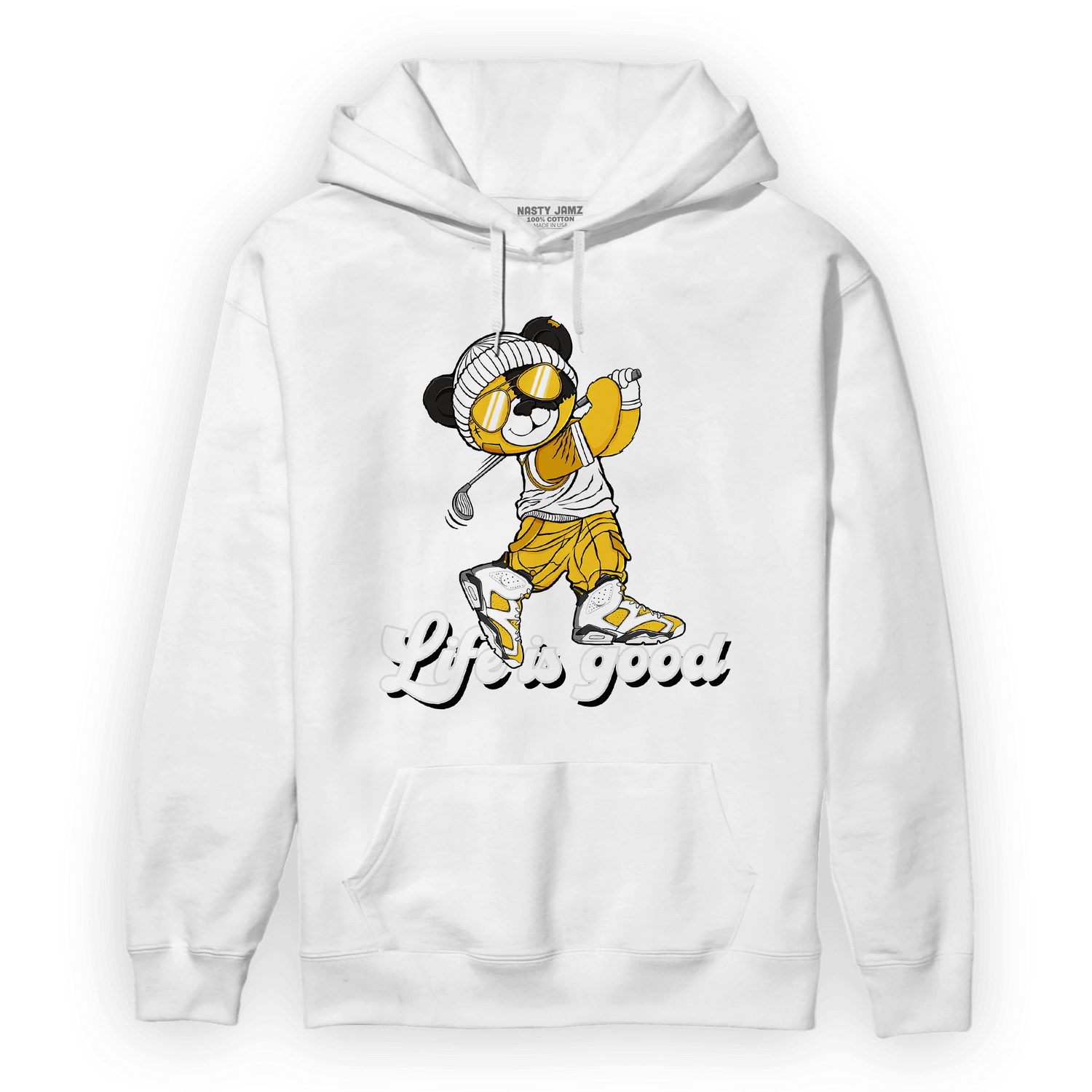 Yellow Ochre 6s Hoodie Match BER Like Golf - NastyJamz