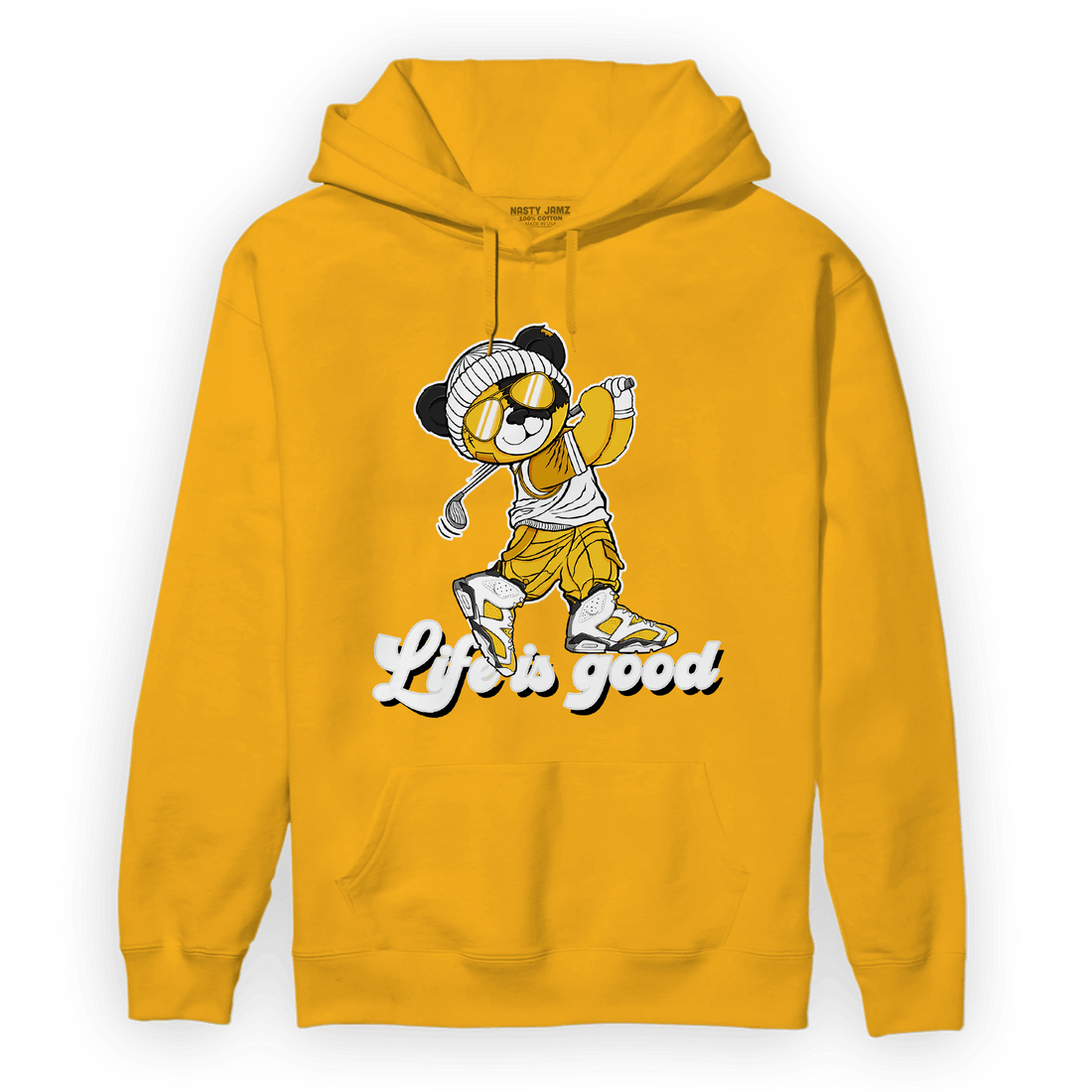 Yellow Ochre 6s Hoodie Match BER Like Golf - NastyJamz