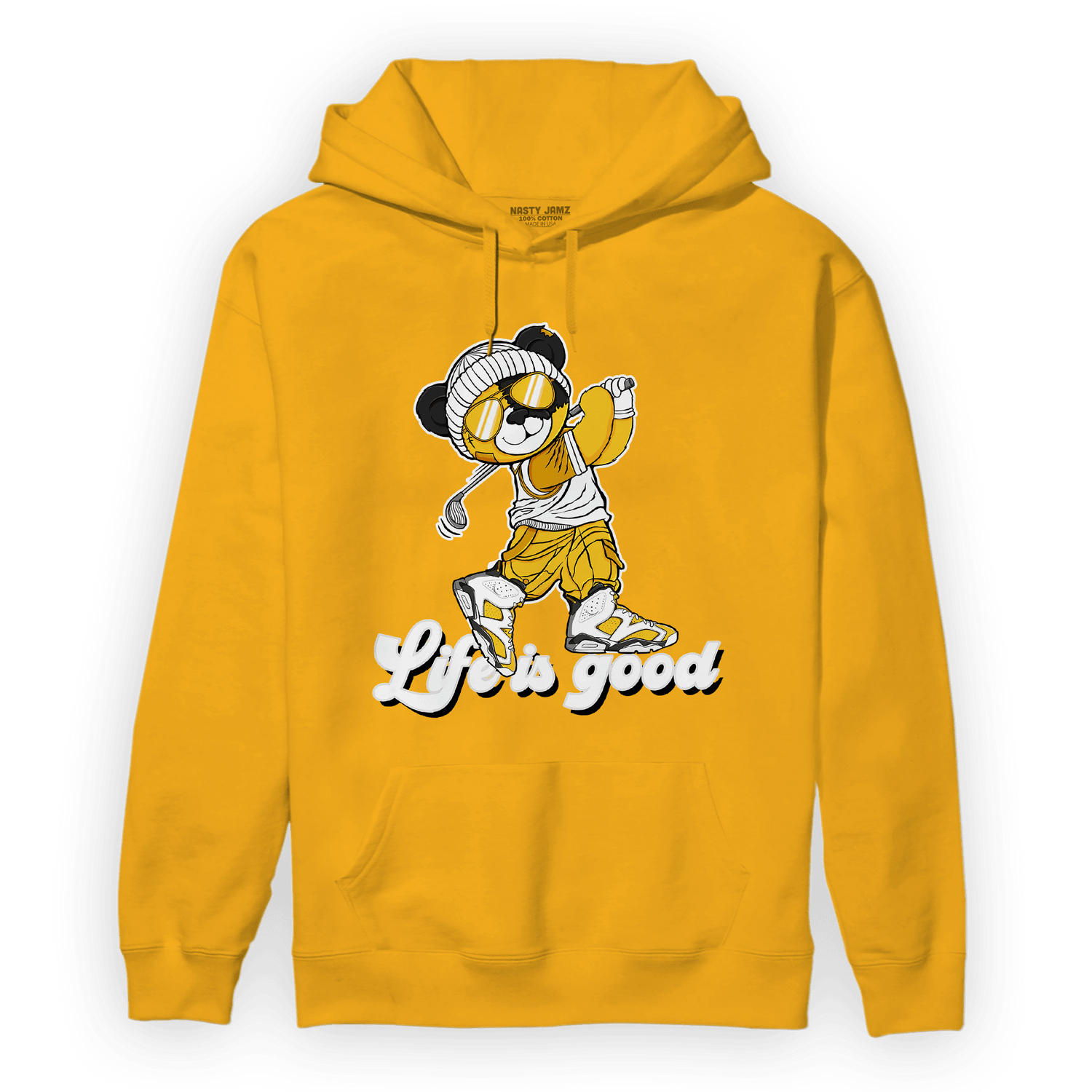 Yellow Ochre 6s Hoodie Match BER Like Golf - NastyJamz