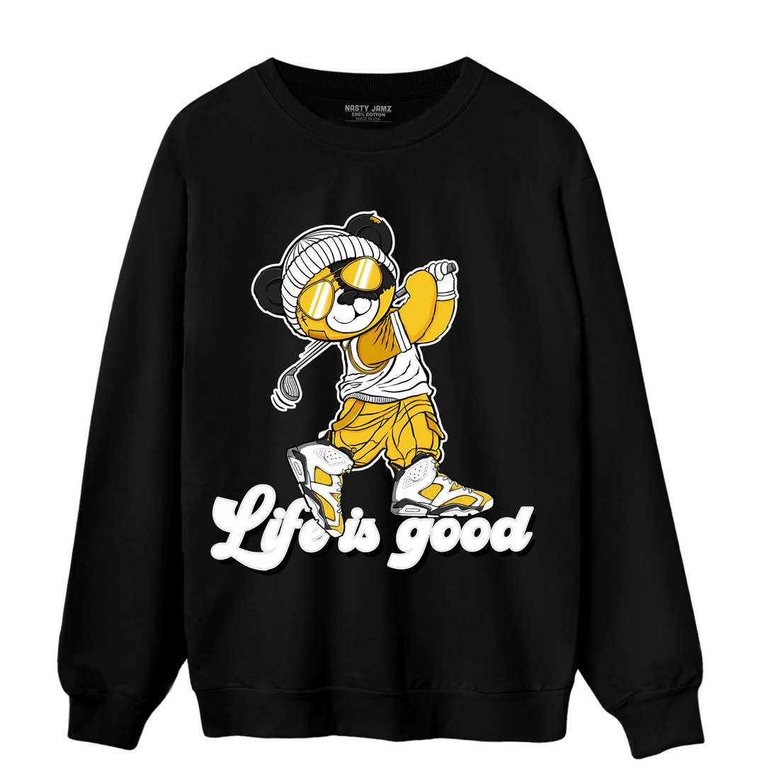 Yellow Ochre 6s Sweatshirt Match BER Like Golf - NastyJamz
