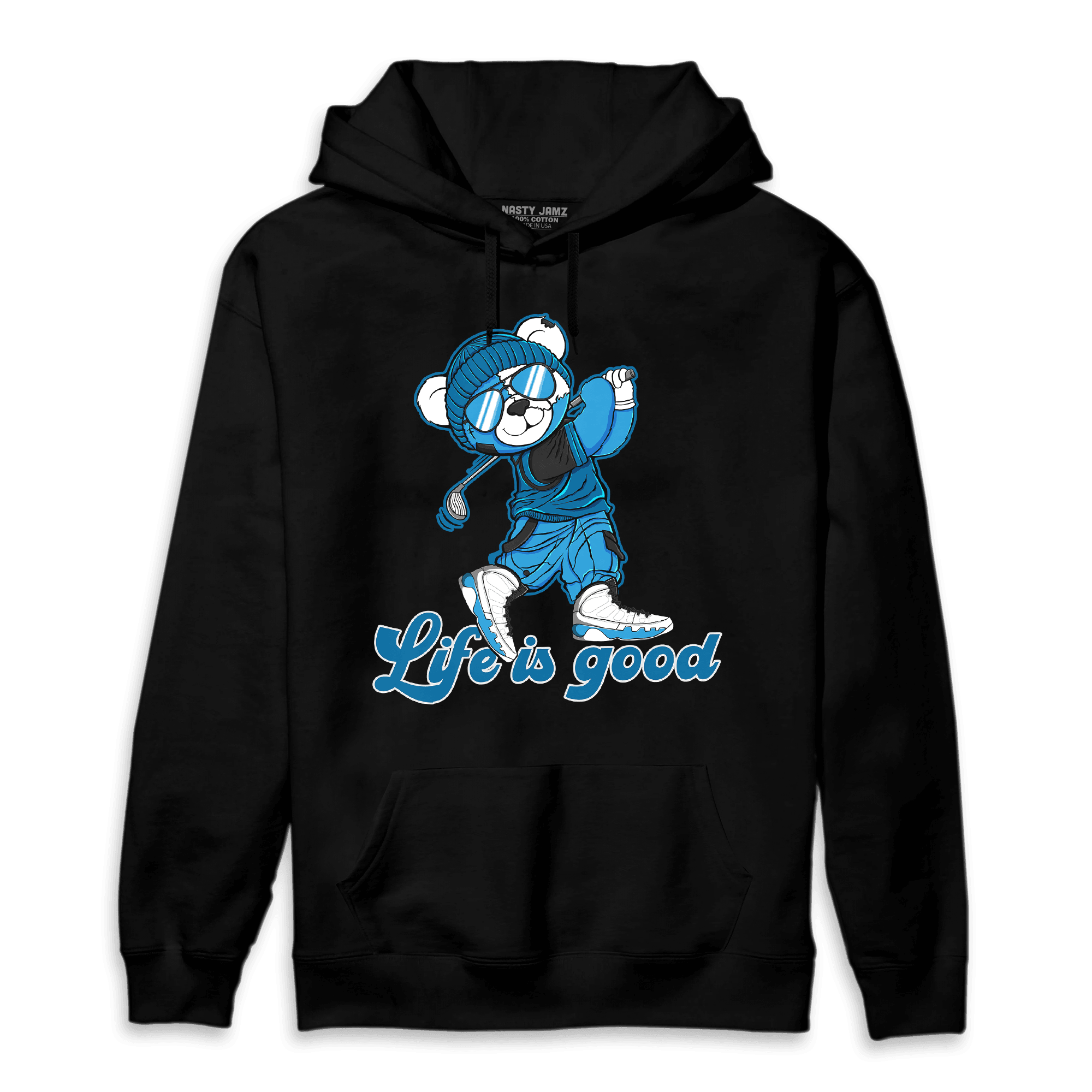 Powder Blue 9s Hoodie Match BER Like Golf - NastyJamz