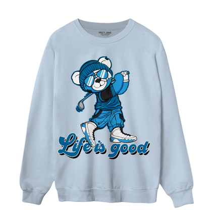 Powder Blue 9s Sweatshirt Match BER Like Golf - NastyJamz