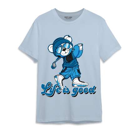 Powder Blue 9s T Shirt Match BER Like Golf - NastyJamz