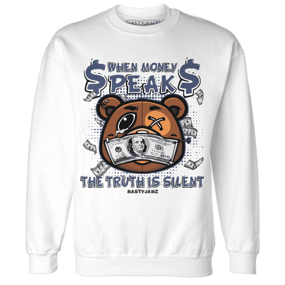 Low-Diffused-Blue-11s-Sweatshirt-Match-BER-Money-Speaks-Truth-Silent