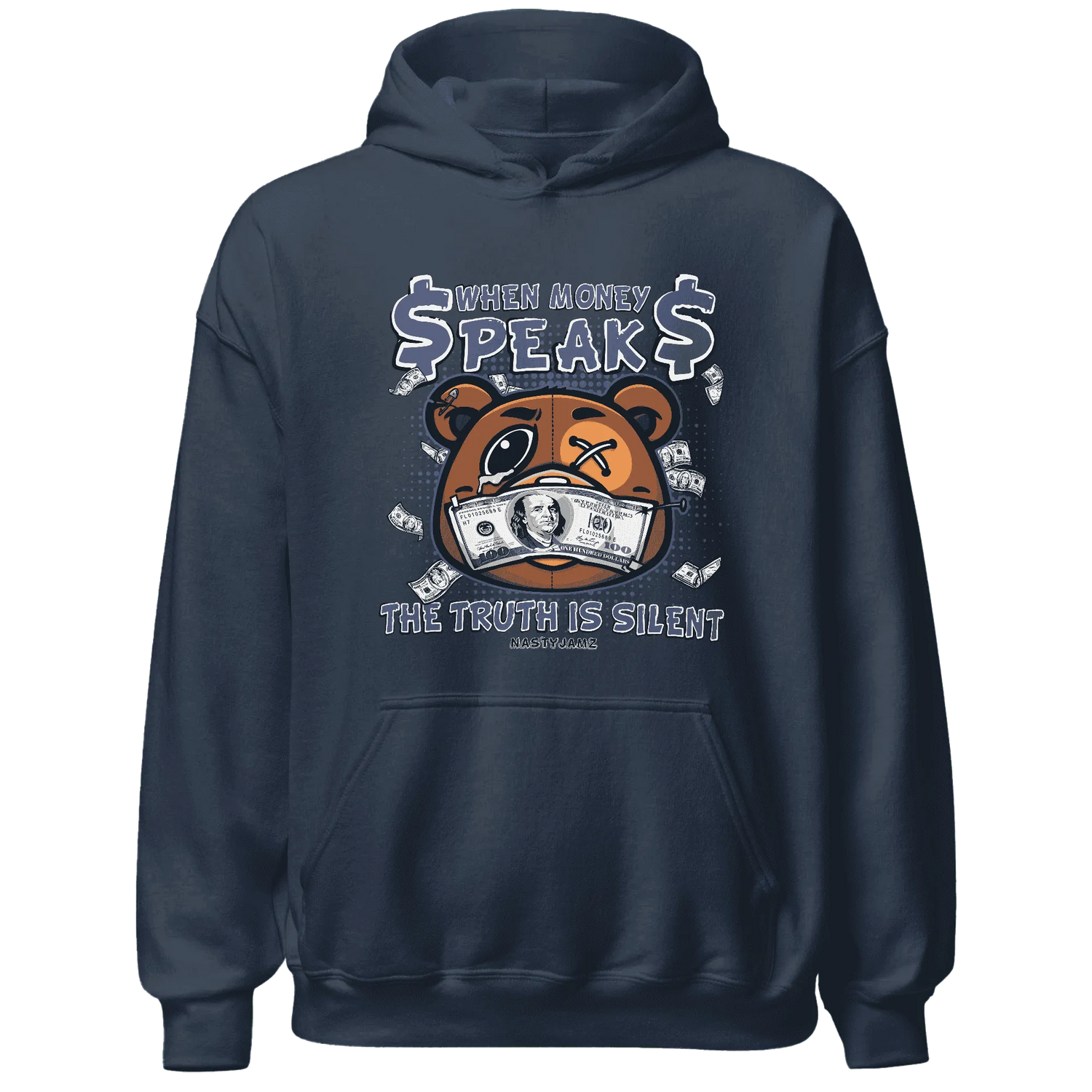 Low-Diffused-Blue-11s-Hoodie-Match-BER-Money-Speaks-Truth-Silent