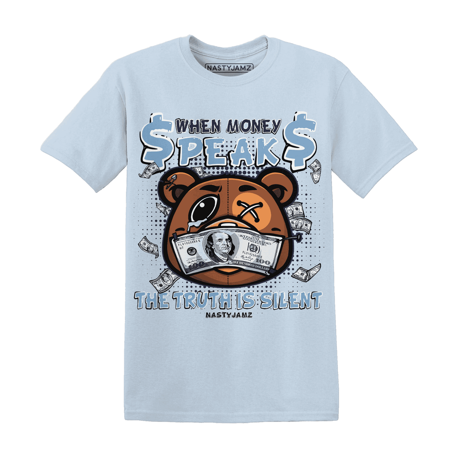 First In Flight 1s T Shirt Match BER Money Speaks Truth Silent - NastyJamz