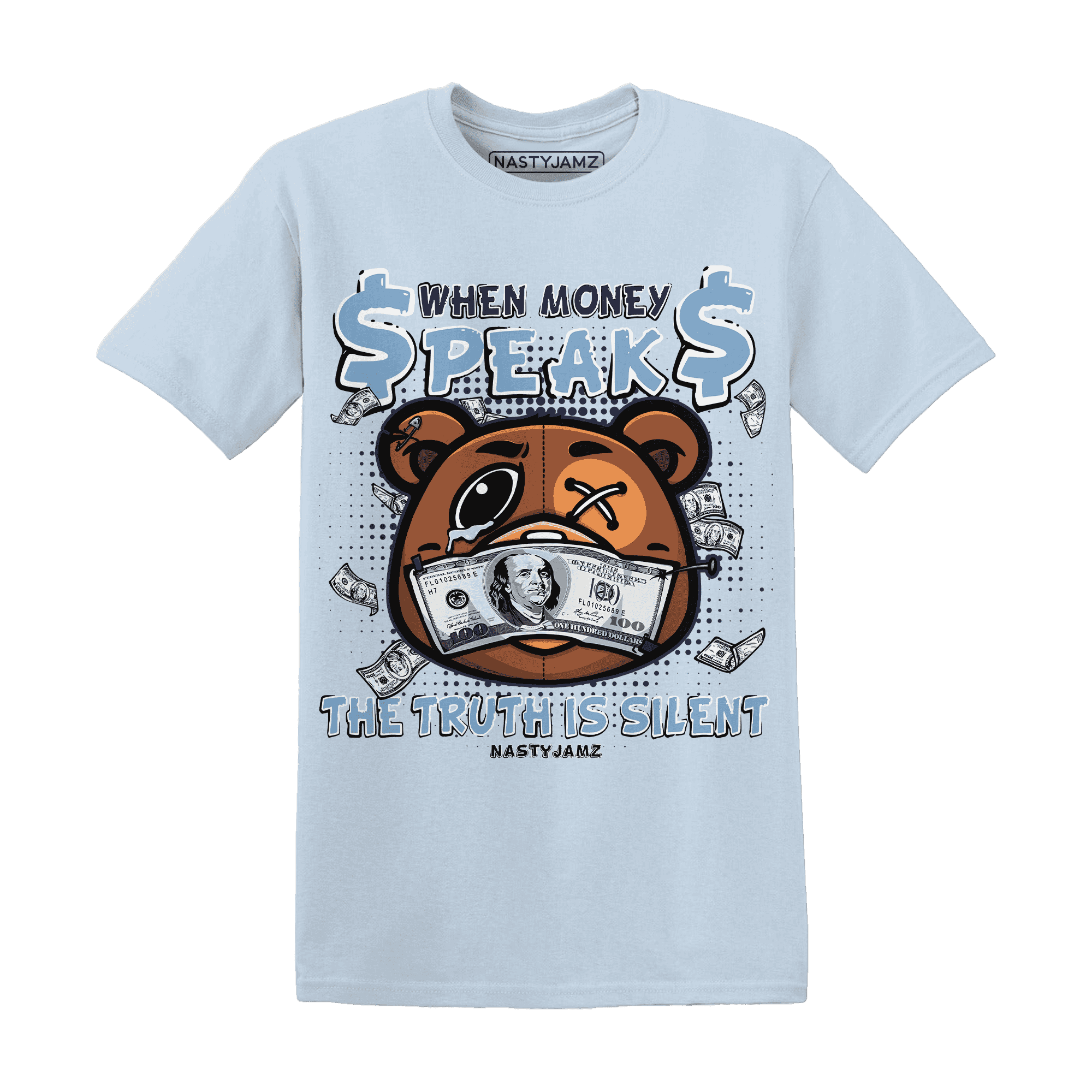 First In Flight 1s T Shirt Match BER Money Speaks Truth Silent - NastyJamz