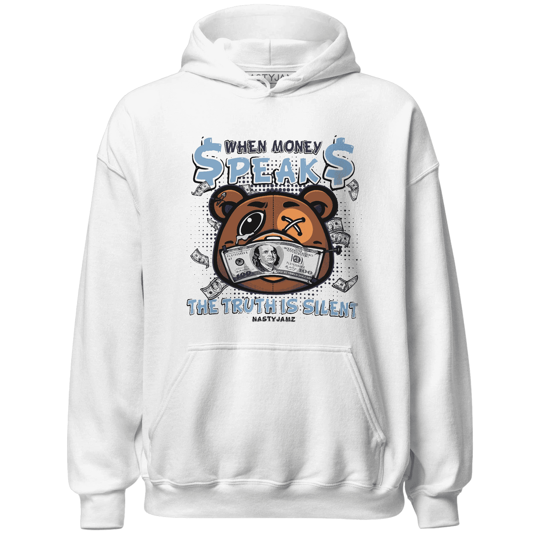 First In Flight 1s Hoodie Match BER Money Speaks Truth Silent - NastyJamz