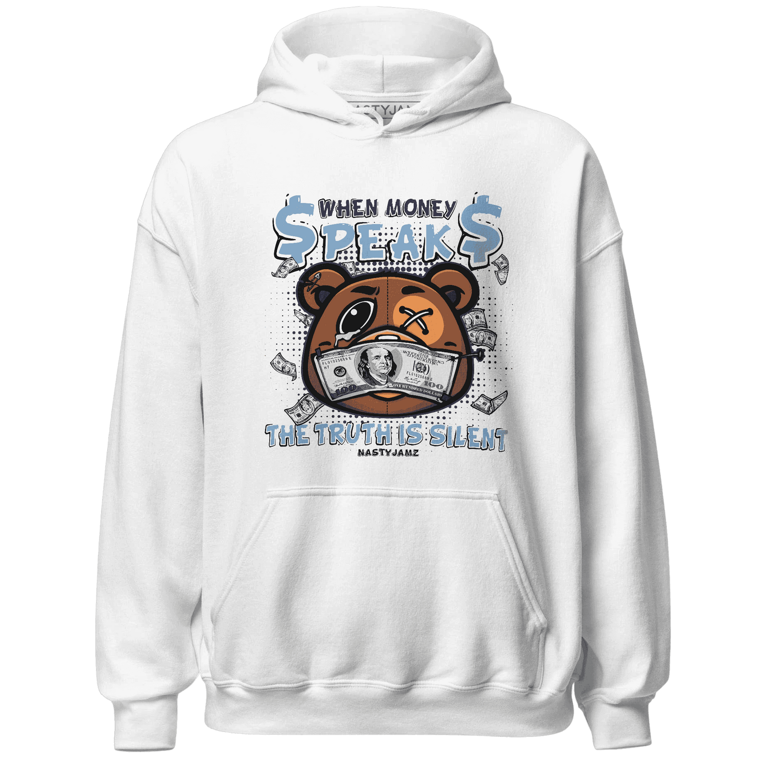 First In Flight 1s Hoodie Match BER Money Speaks Truth Silent - NastyJamz