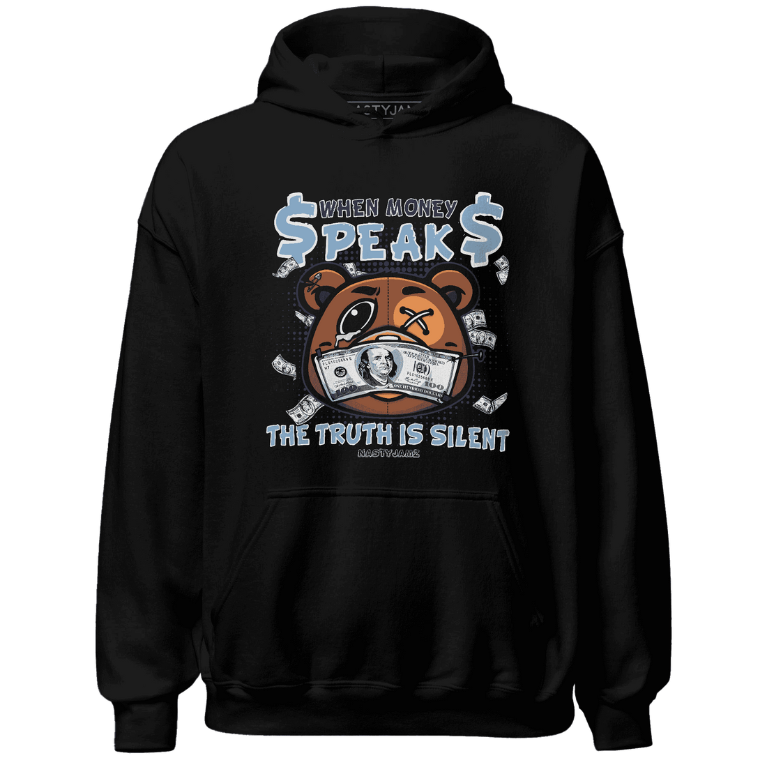 First In Flight 1s Hoodie Match BER Money Speaks Truth Silent - NastyJamz
