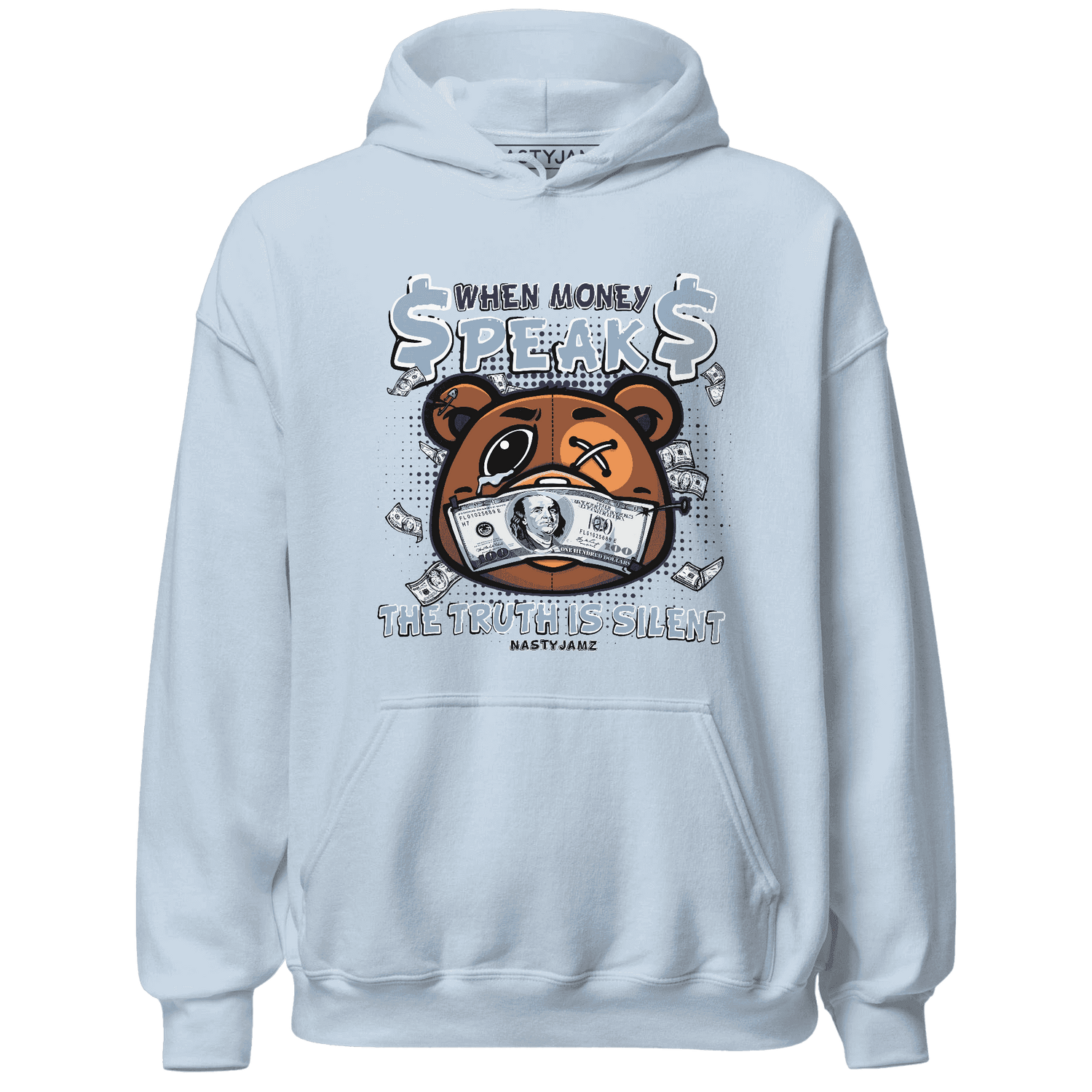 First In Flight 1s Hoodie Match BER Money Speaks Truth Silent - NastyJamz