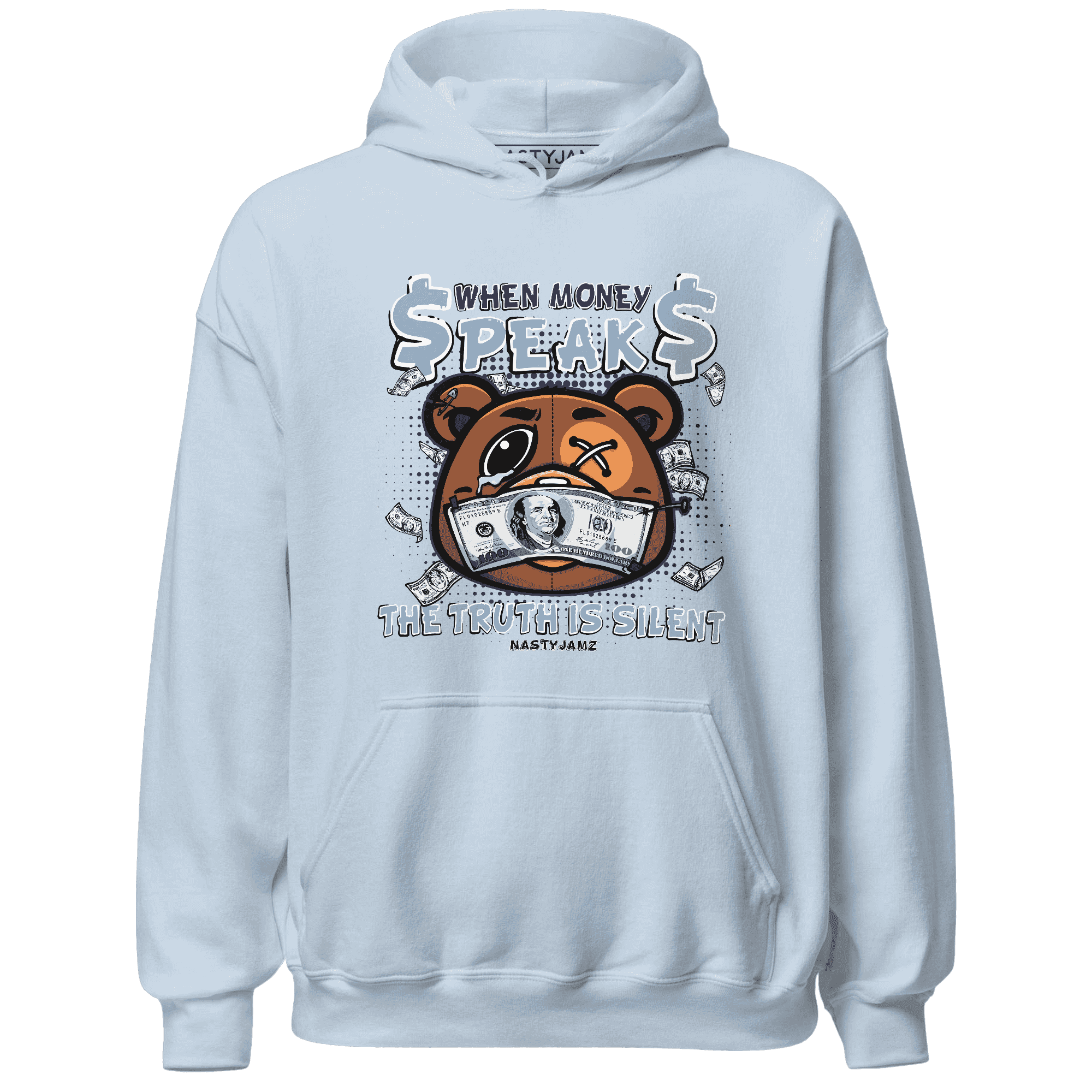First In Flight 1s Hoodie Match BER Money Speaks Truth Silent - NastyJamz