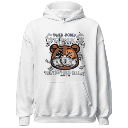 Mid Diffused Blue Grey 1s Hoodie Match BER Money Speaks Truth Silent - NastyJamz