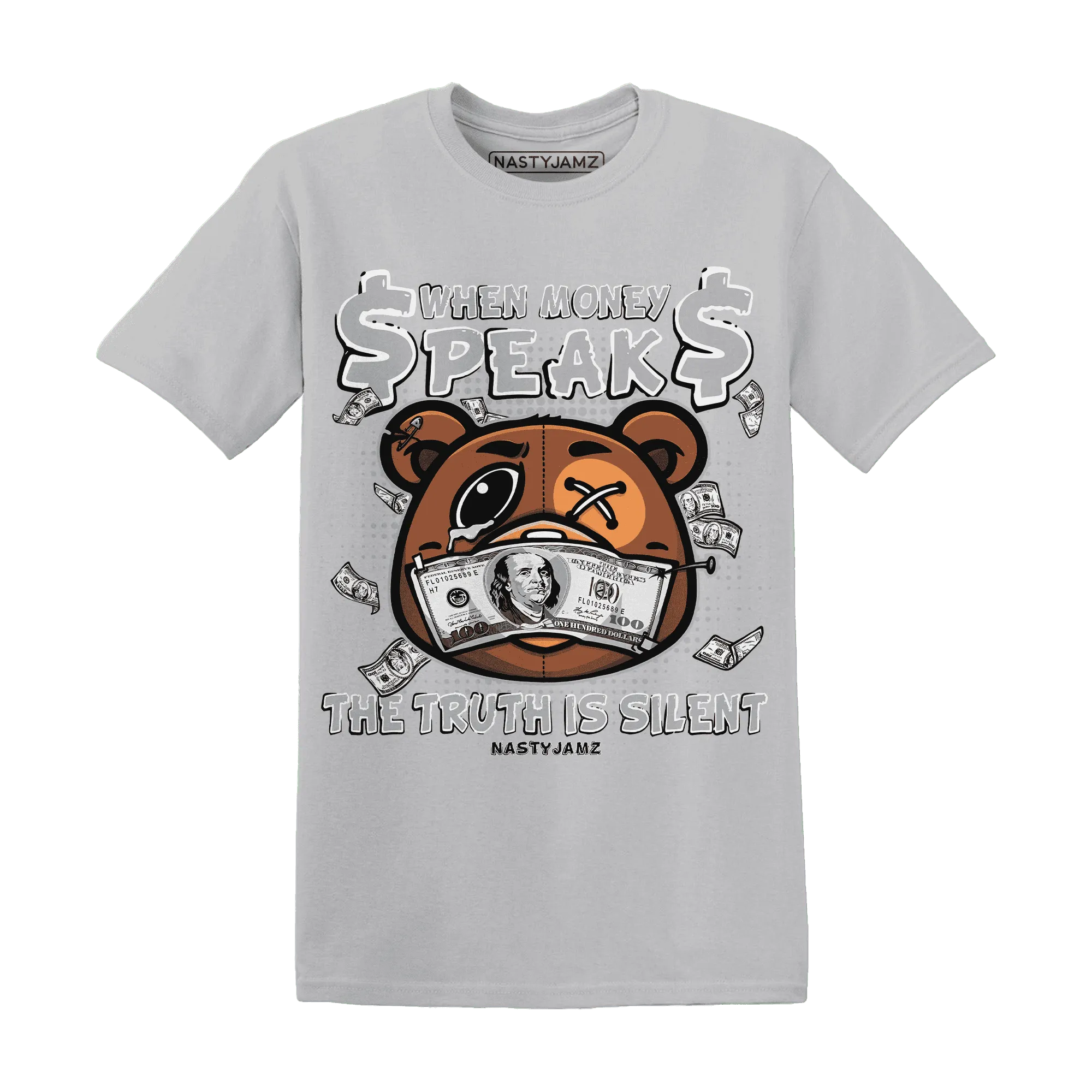 Wolf-Grey-1s-T-Shirt-Match-BER-Money-Speaks-Truth-Silent