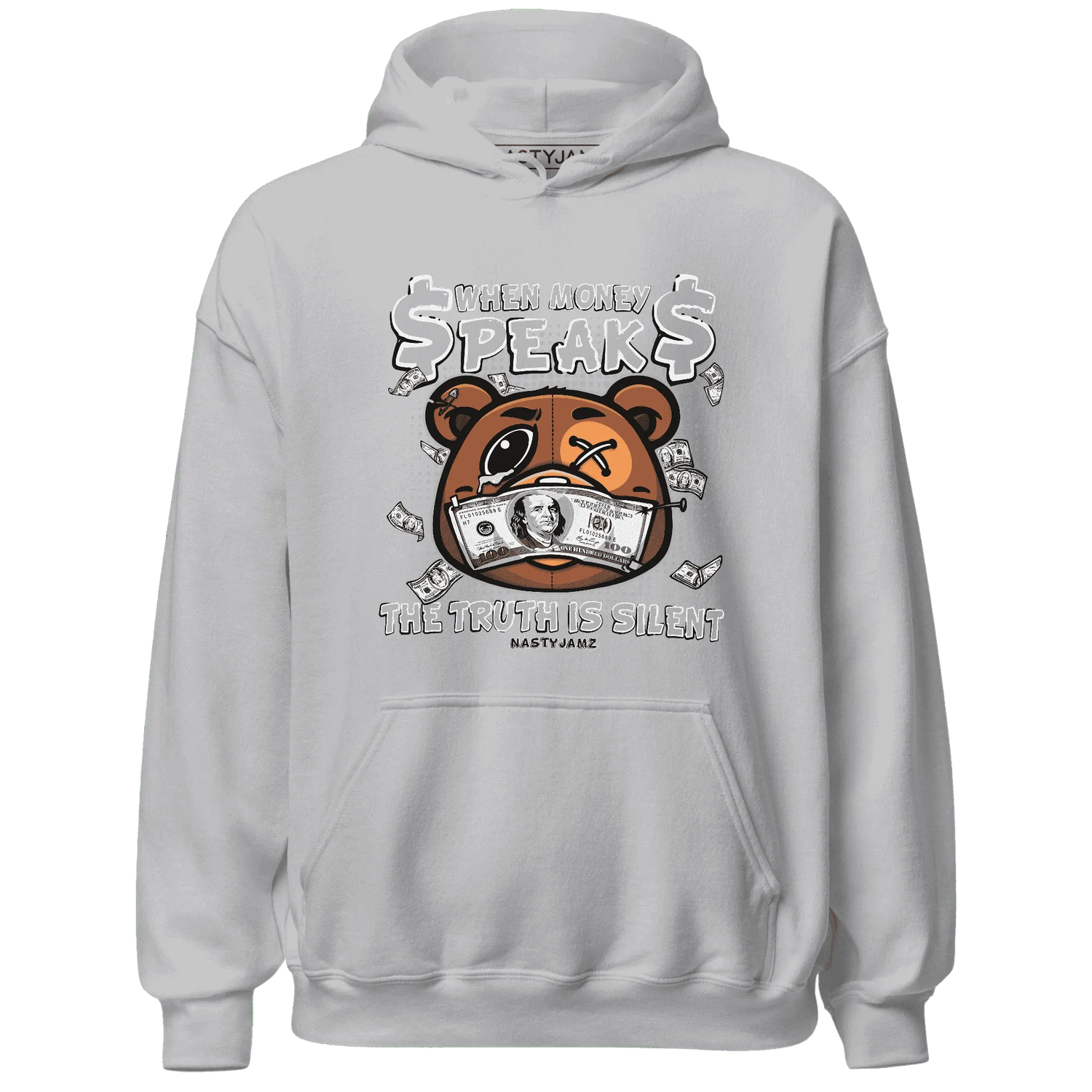 Wolf-Grey-1s-Hoodie-Match-BER-Money-Speaks-Truth-Silent